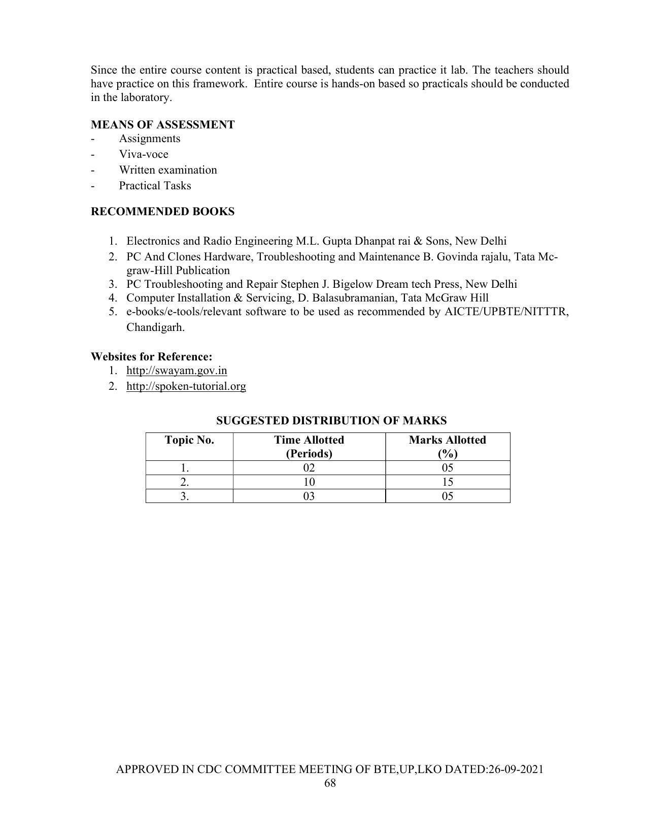 SYLLABUS FOR SEMESTER SYSTEM EFFECTIVE FROM (2021-2022) - Post Graduate Diploma in Computer Application - Page 68