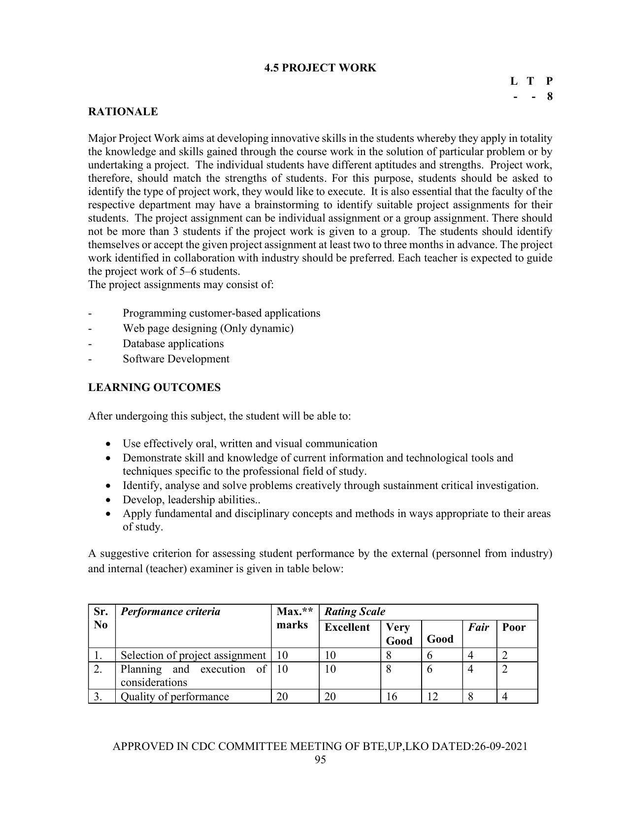 SYLLABUS FOR SEMESTER SYSTEM EFFECTIVE FROM (2021-2022) - Post Graduate Diploma in Computer Application - Page 95