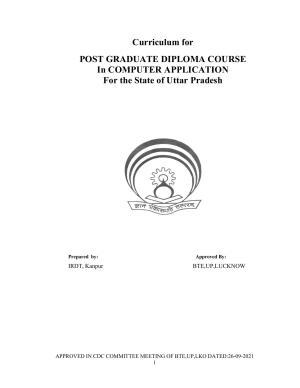 SYLLABUS FOR SEMESTER SYSTEM EFFECTIVE FROM (2021-2022) - Post Graduate Diploma in Computer Application