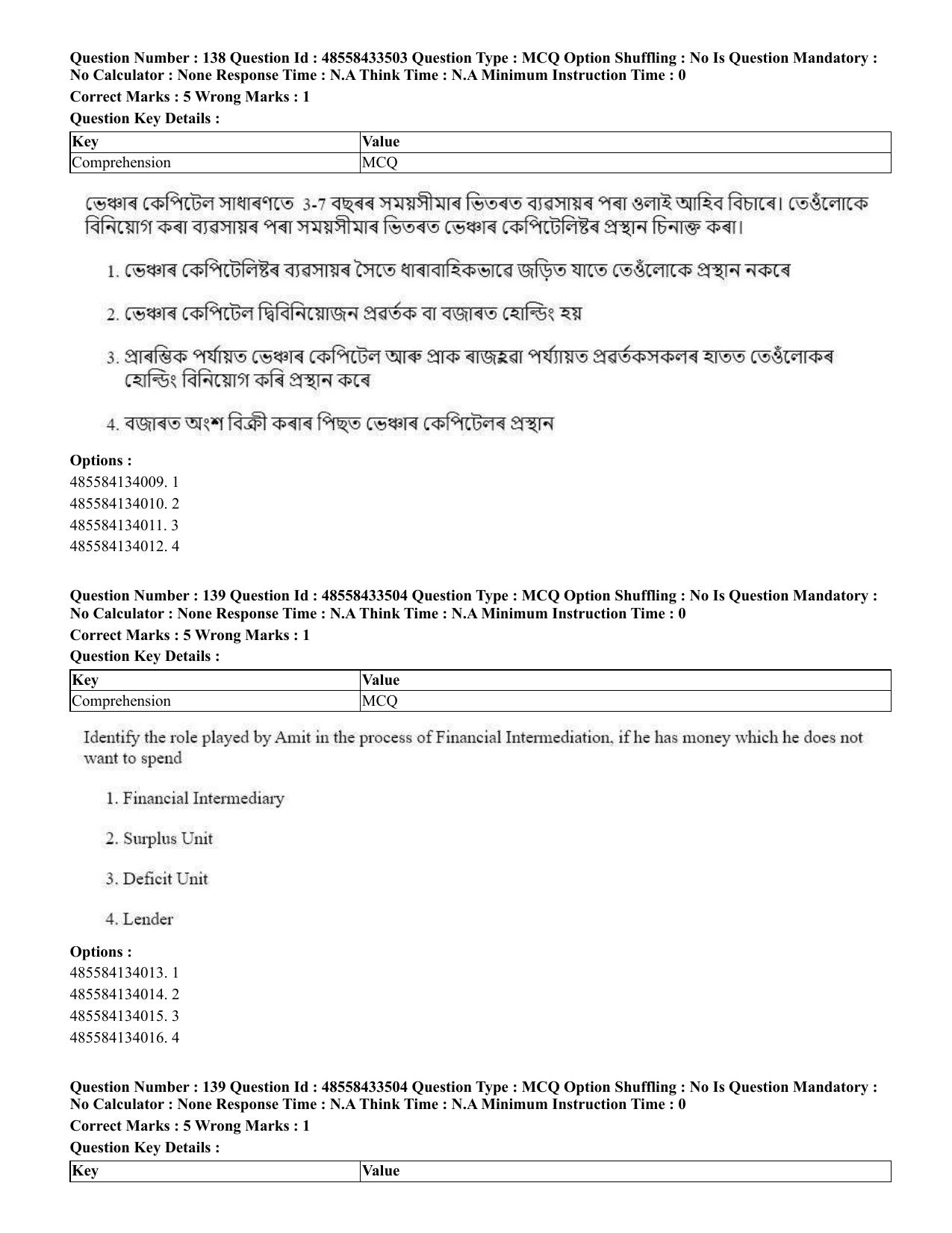 CUET 2023 English Assamese Shift 1 Question Papers - 18 June 2023 - Page 115