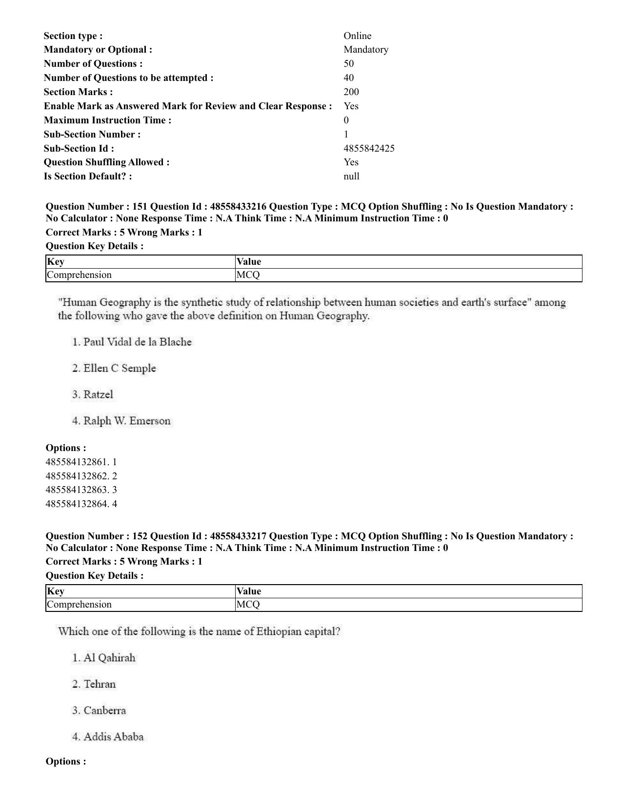 CUET 2023 English Assamese Shift 1 Question Papers - 18 June 2023 - Page 137