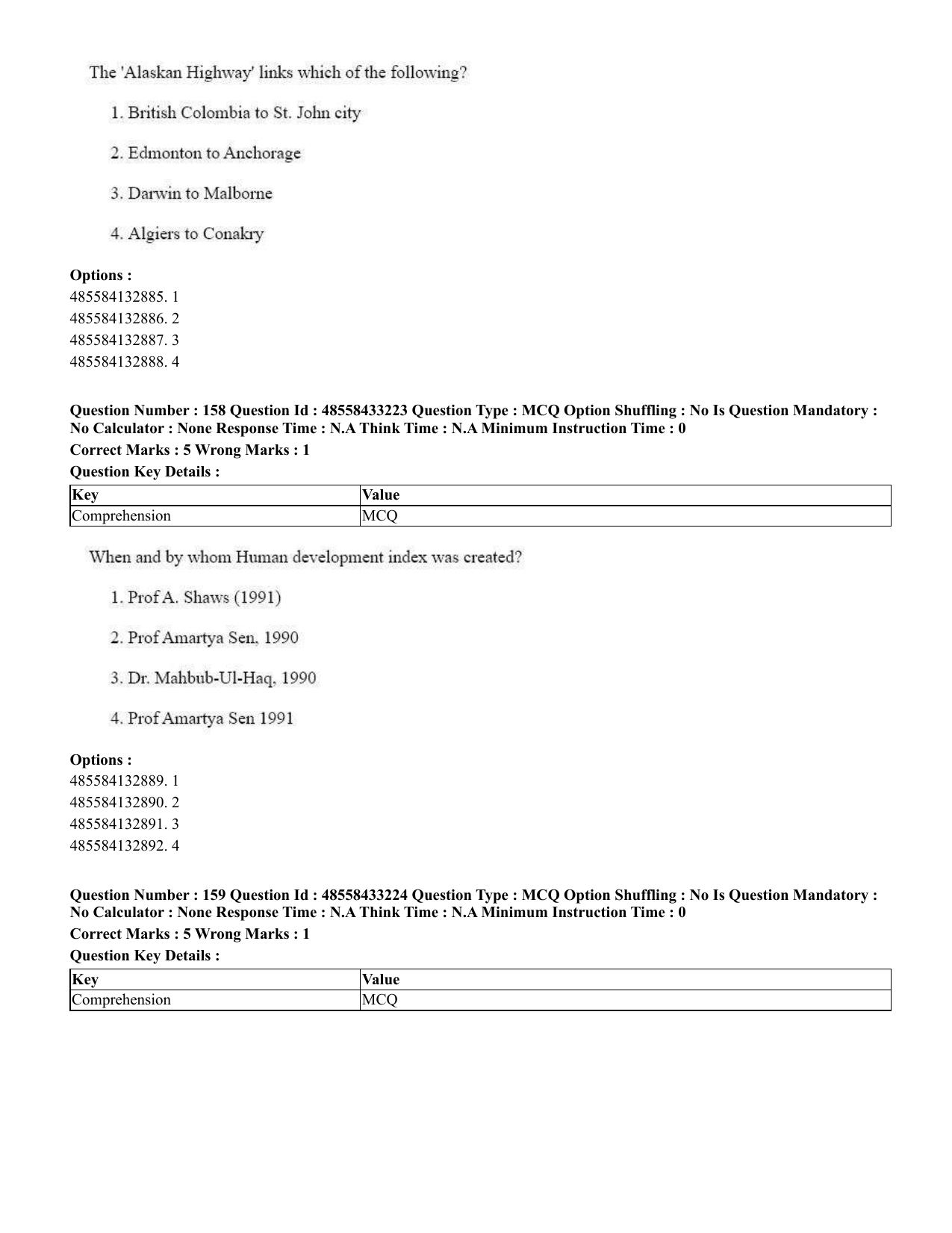 CUET 2023 English Assamese Shift 1 Question Papers - 18 June 2023 - Page 140