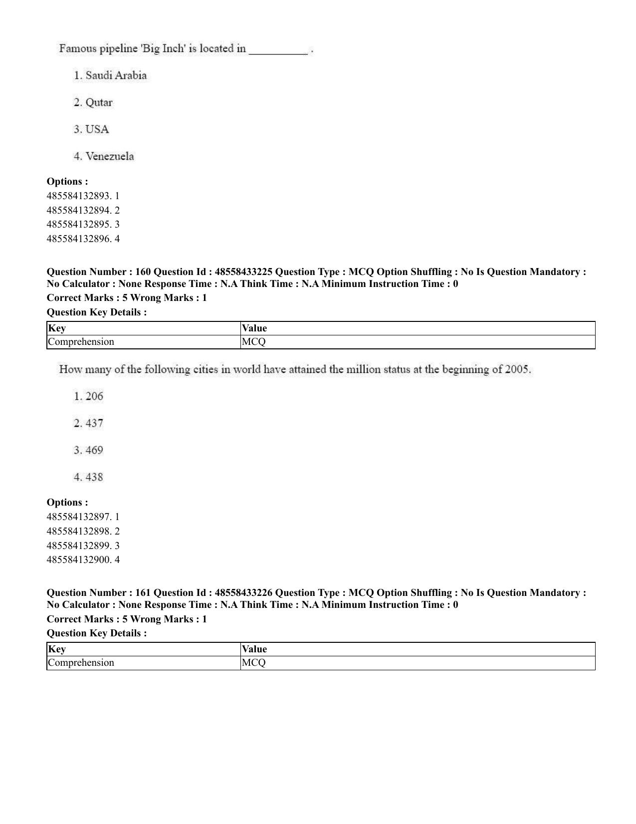 CUET 2023 English Assamese Shift 1 Question Papers - 18 June 2023 - Page 141