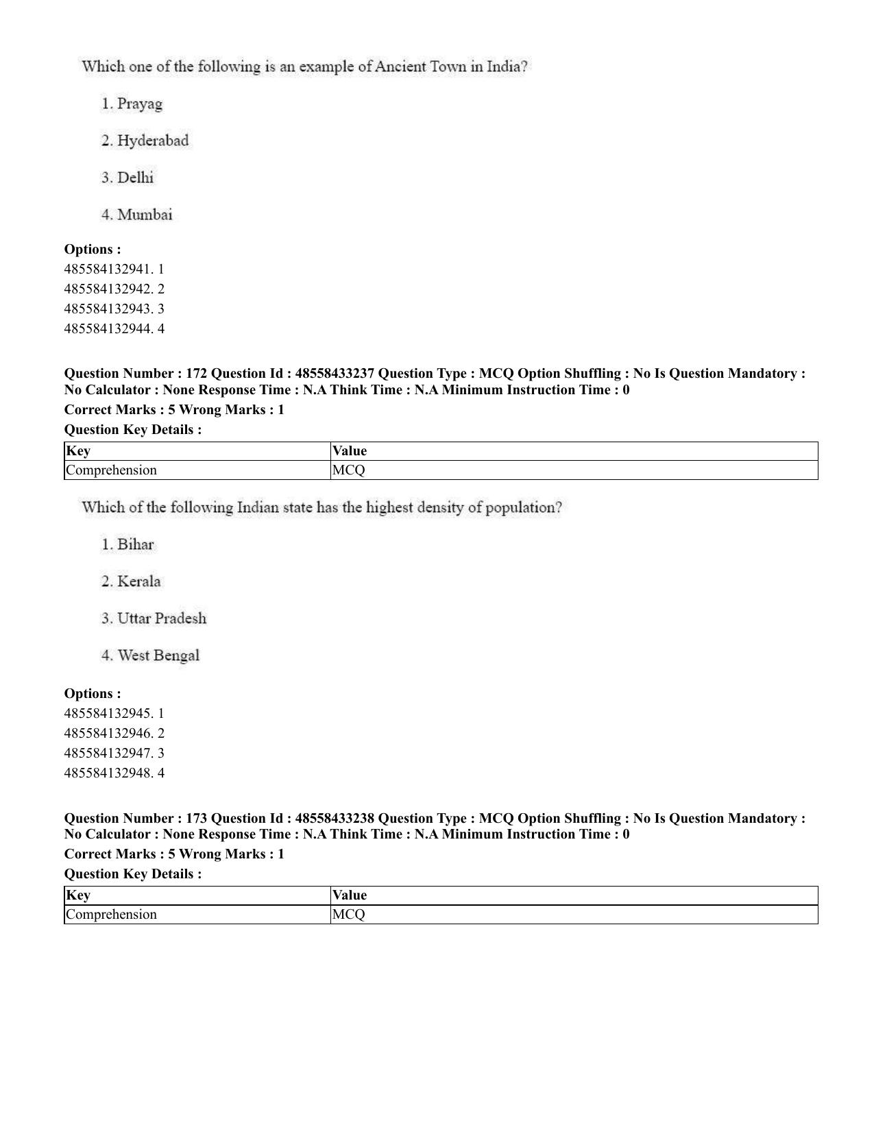 CUET 2023 English Assamese Shift 1 Question Papers - 18 June 2023 - Page 147