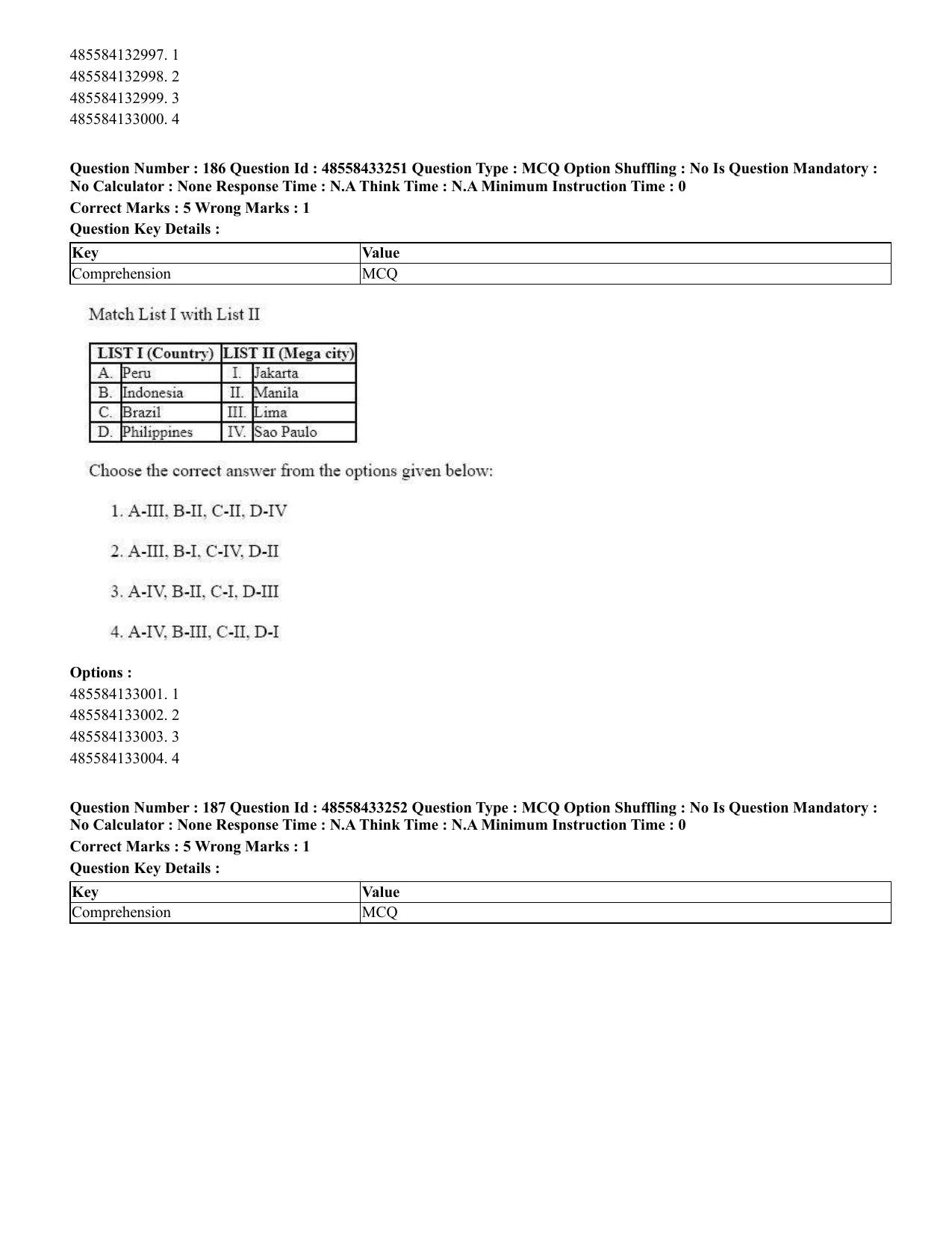 CUET 2023 English Assamese Shift 1 Question Papers - 18 June 2023 - Page 155