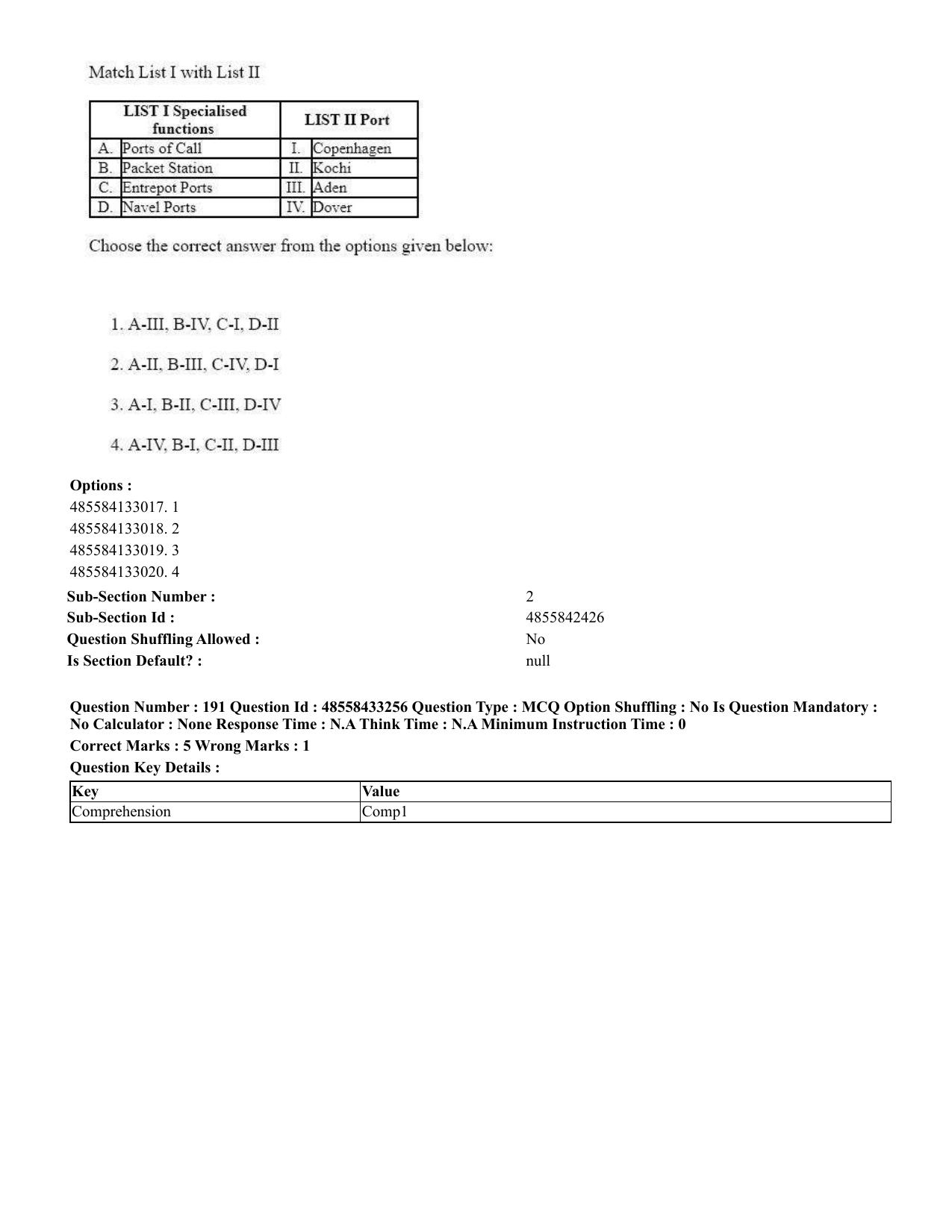 CUET 2023 English Assamese Shift 1 Question Papers - 18 June 2023 - Page 158