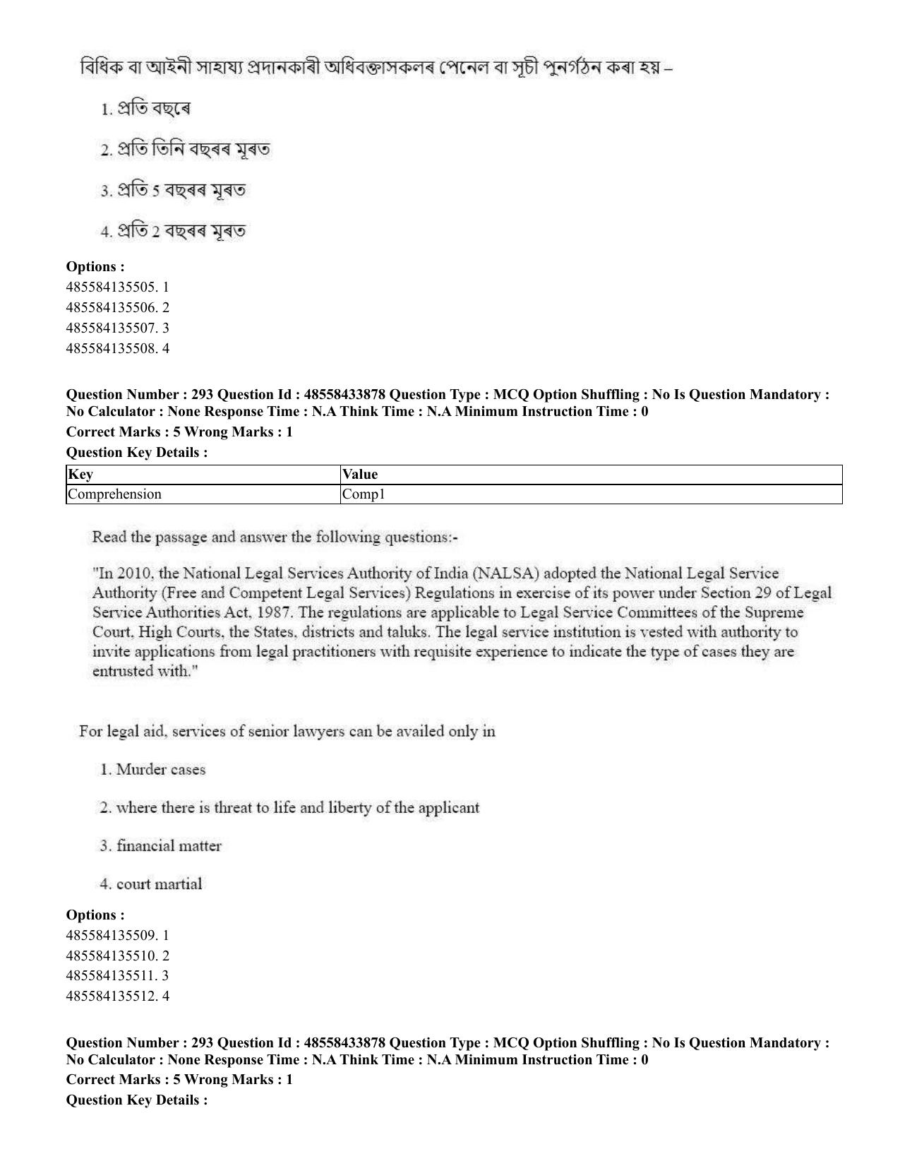 CUET 2023 English Assamese Shift 1 Question Papers - 18 June 2023 - Page 242