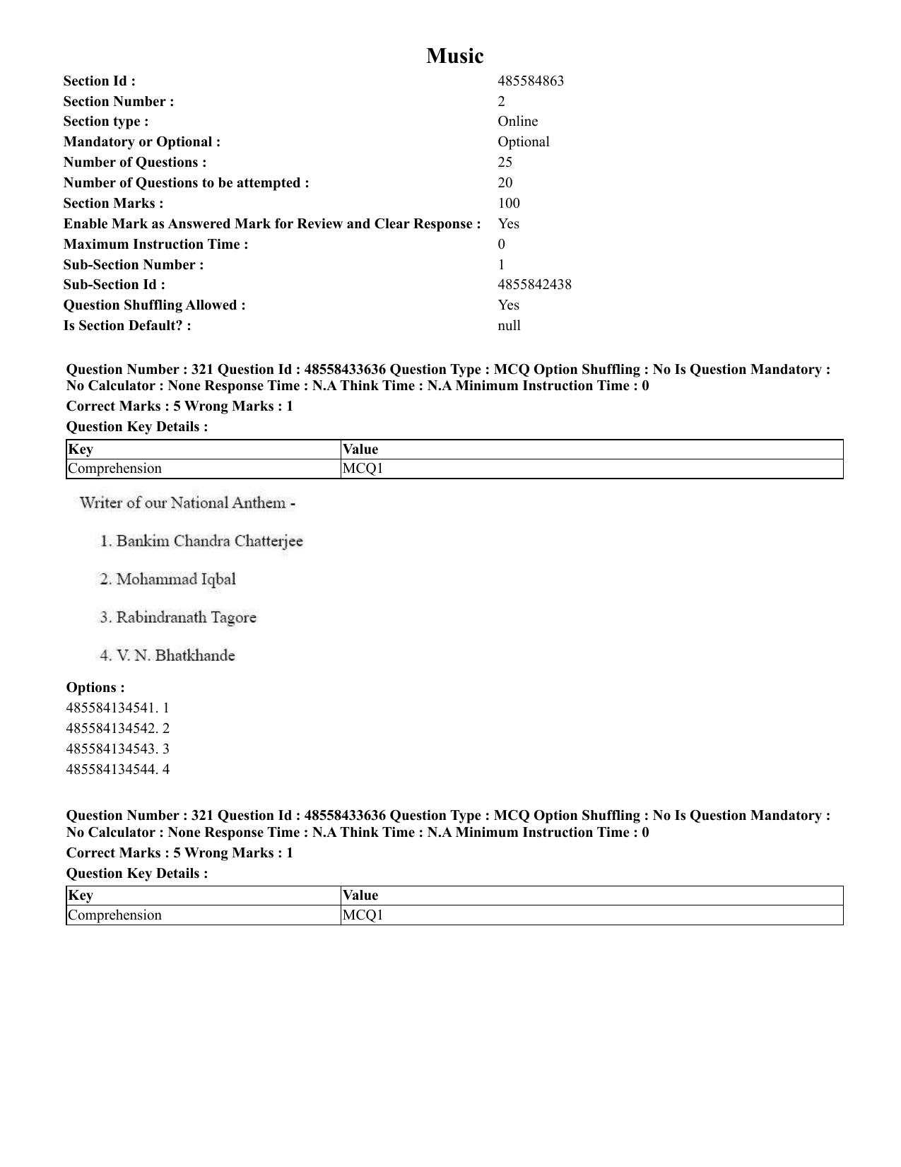 CUET 2023 English Assamese Shift 1 Question Papers - 18 June 2023 - Page 285