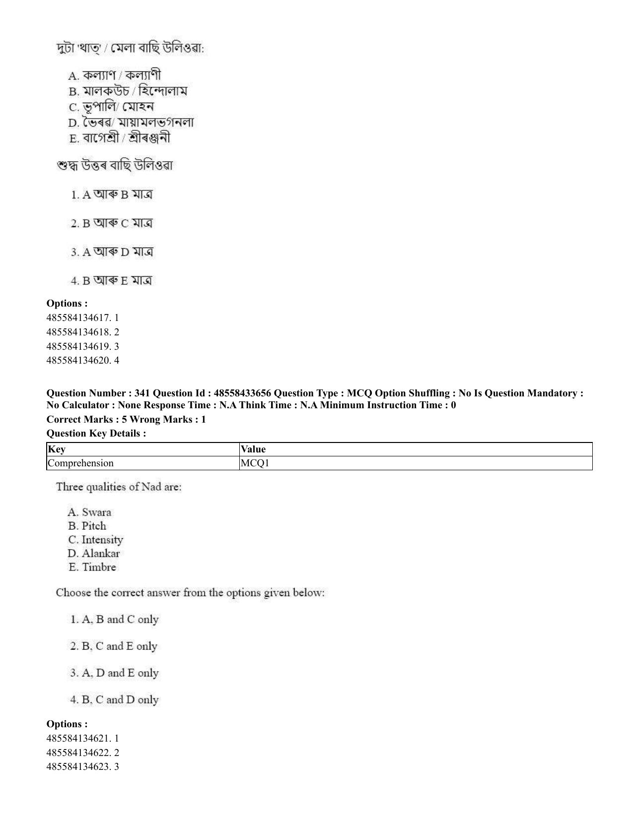 CUET 2023 English Assamese Shift 1 Question Papers - 18 June 2023 - Page 305
