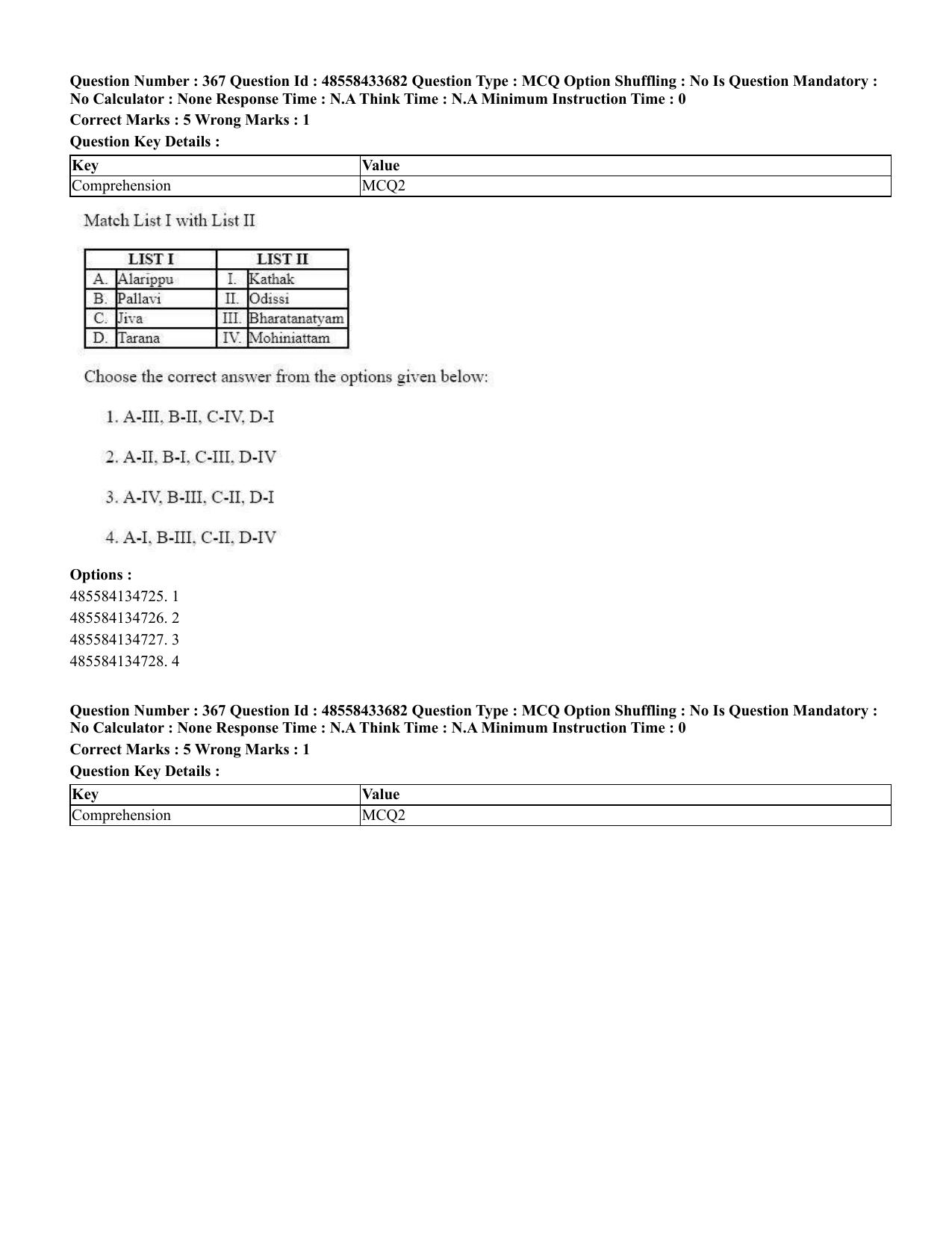 CUET 2023 English Assamese Shift 1 Question Papers - 18 June 2023 - Page 335
