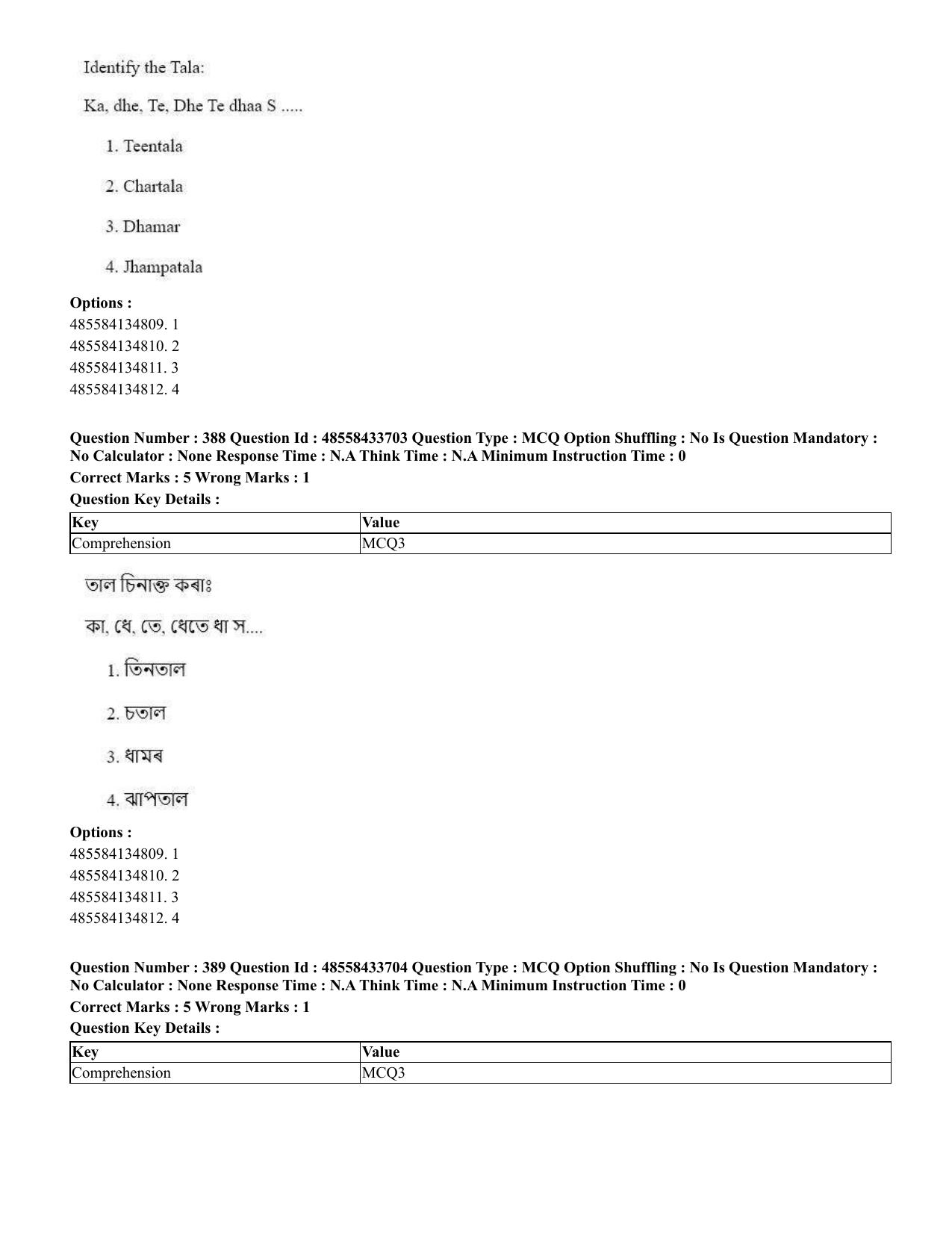 CUET 2023 English Assamese Shift 1 Question Papers - 18 June 2023 - Page 358