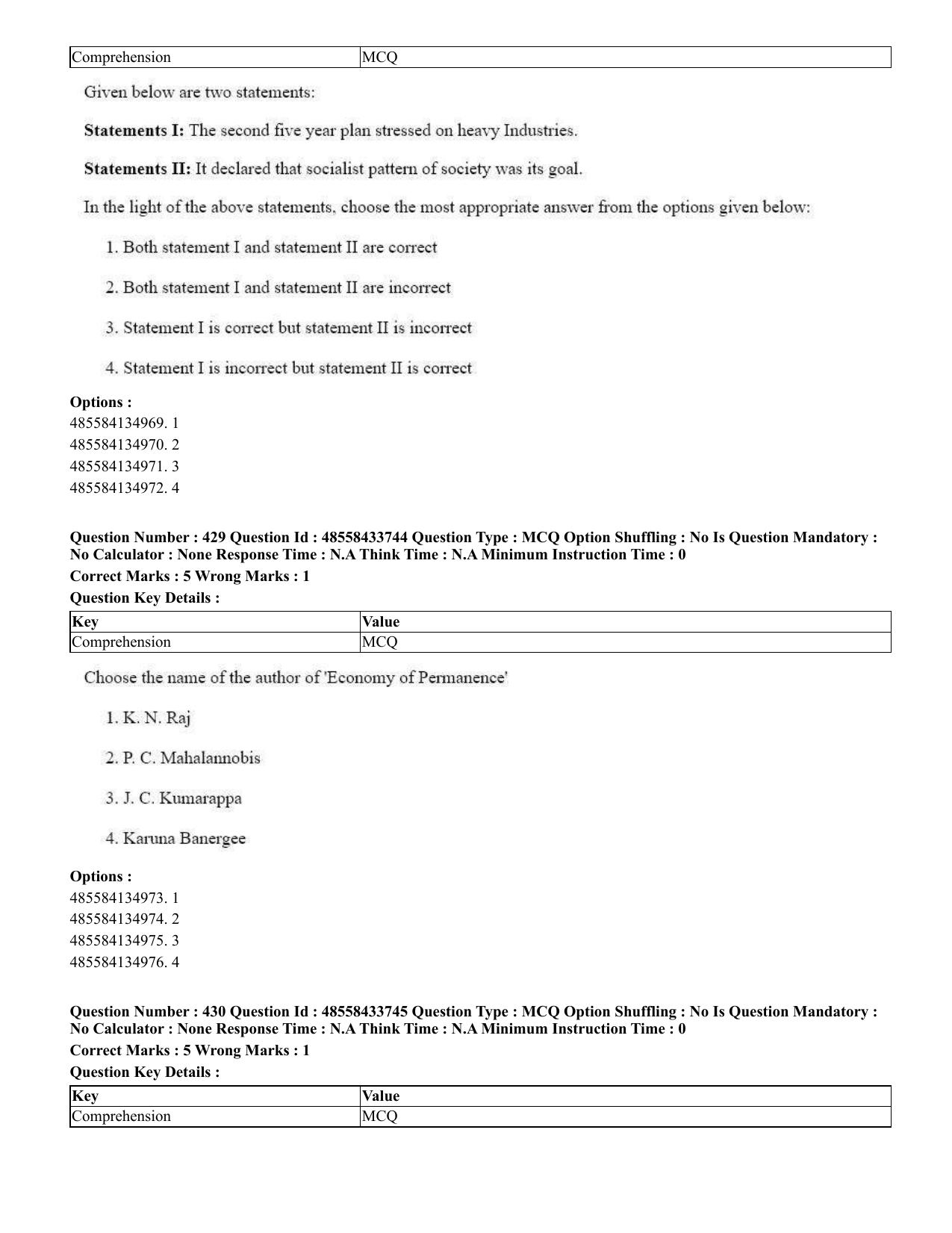 CUET 2023 English Assamese Shift 1 Question Papers - 18 June 2023 - Page 400