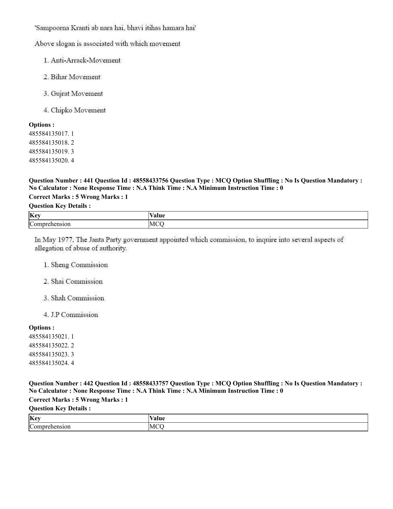 CUET 2023 English Assamese Shift 1 Question Papers - 18 June 2023 - Page 406