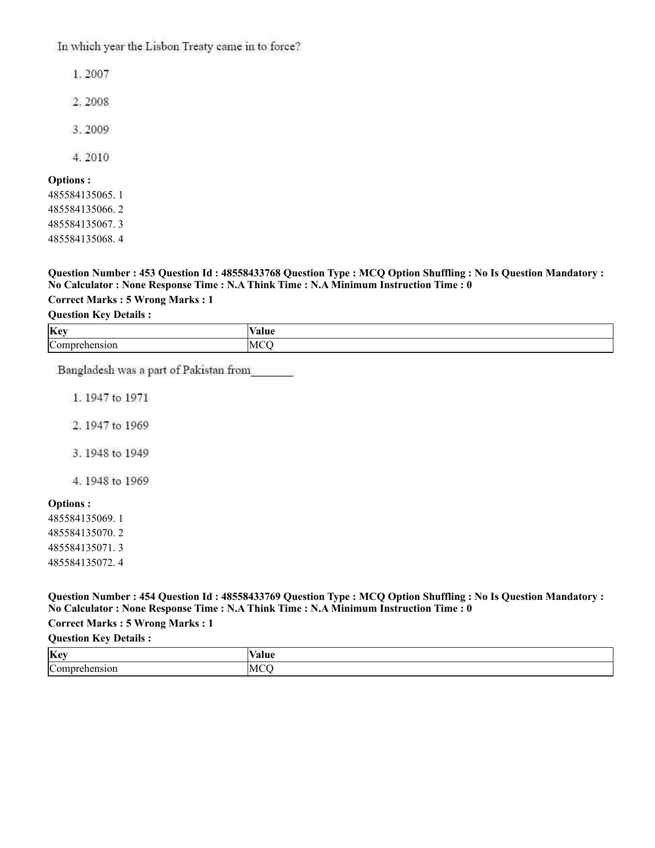 CUET 2023 English Assamese Shift 1 Question Papers - 18 June 2023 - Page 412
