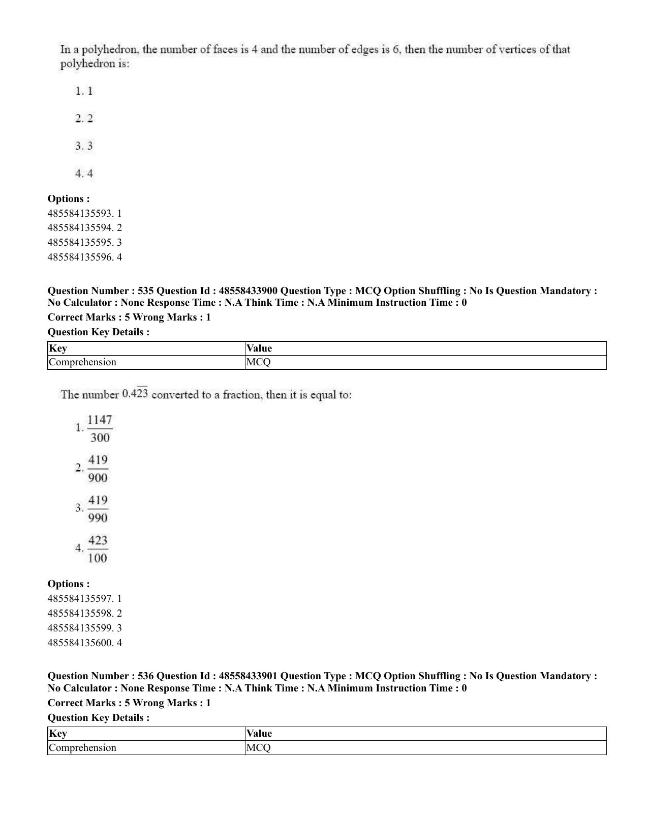 CUET 2023 English Assamese Shift 1 Question Papers - 18 June 2023 - Page 461