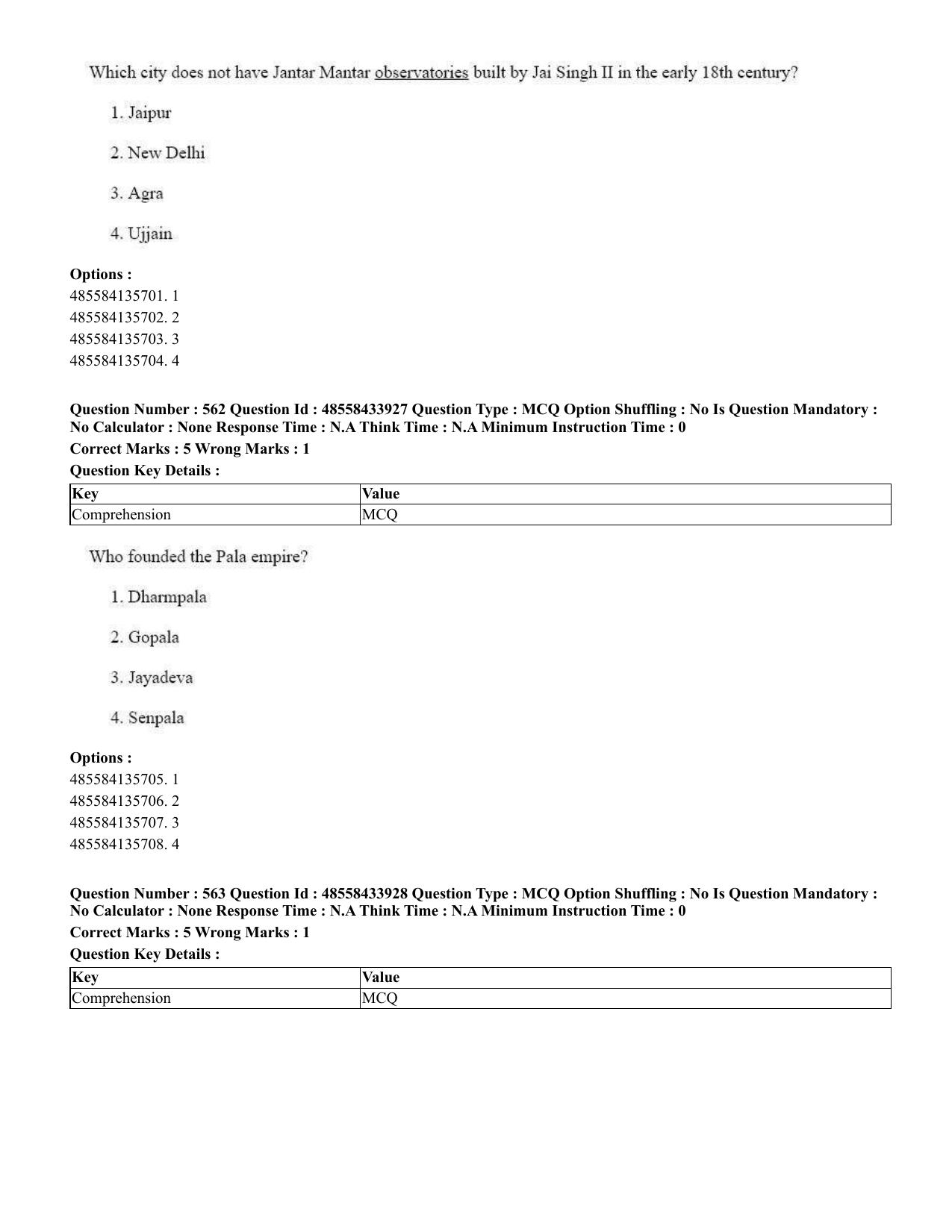 CUET 2023 English Assamese Shift 1 Question Papers - 18 June 2023 - Page 477