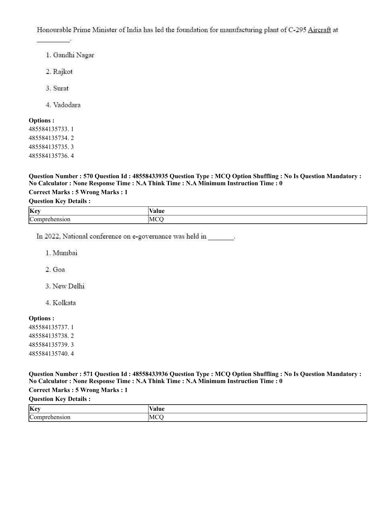 CUET 2023 English Assamese Shift 1 Question Papers - 18 June 2023 - Page 481