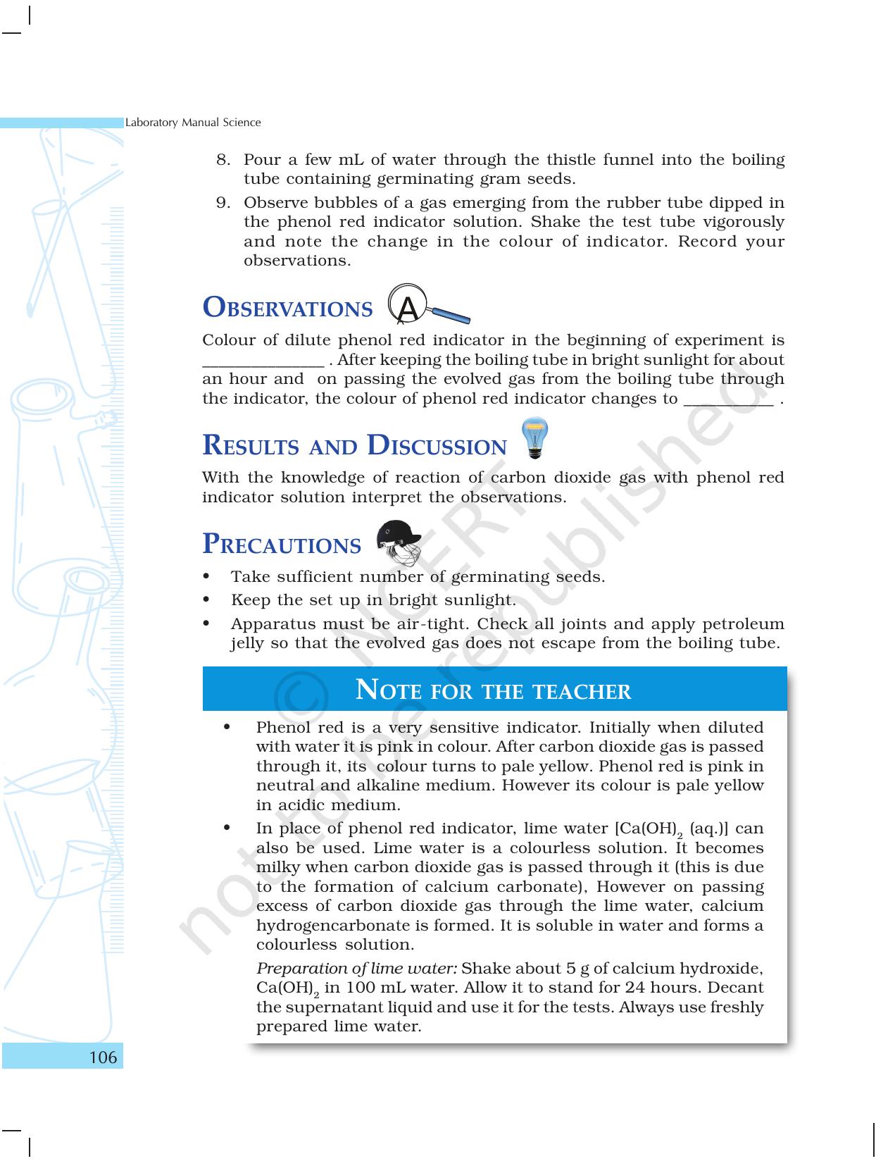 NCERT Laboratory Manuals for Class X Science - The World of Living - Page 14