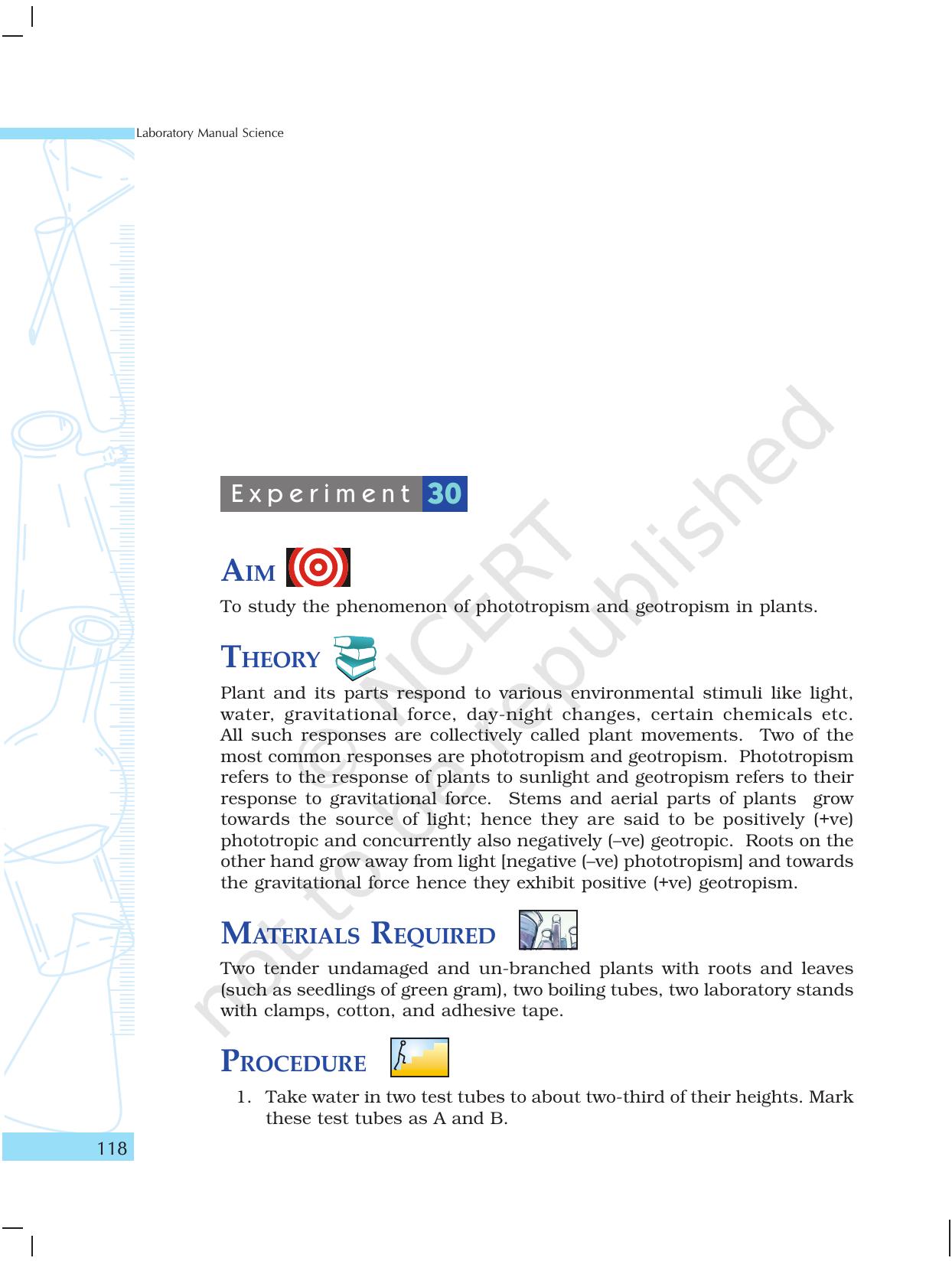 NCERT Laboratory Manuals for Class X Science - The World of Living - Page 26