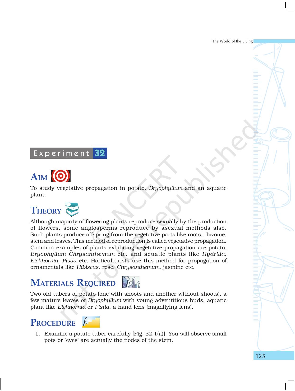 NCERT Laboratory Manuals for Class X Science - The World of Living - Page 33
