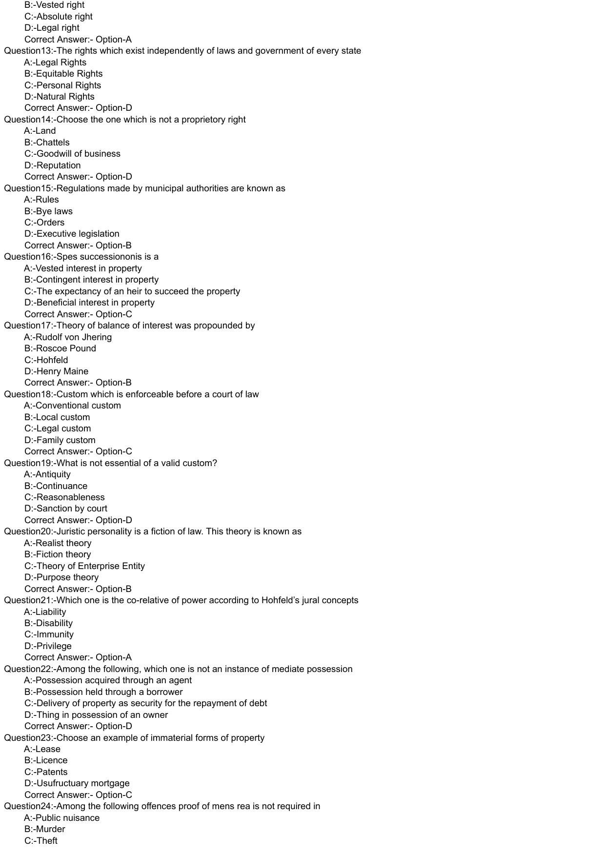 Kerala CEE LLM 2021 Question Paper With Answers - Page 2