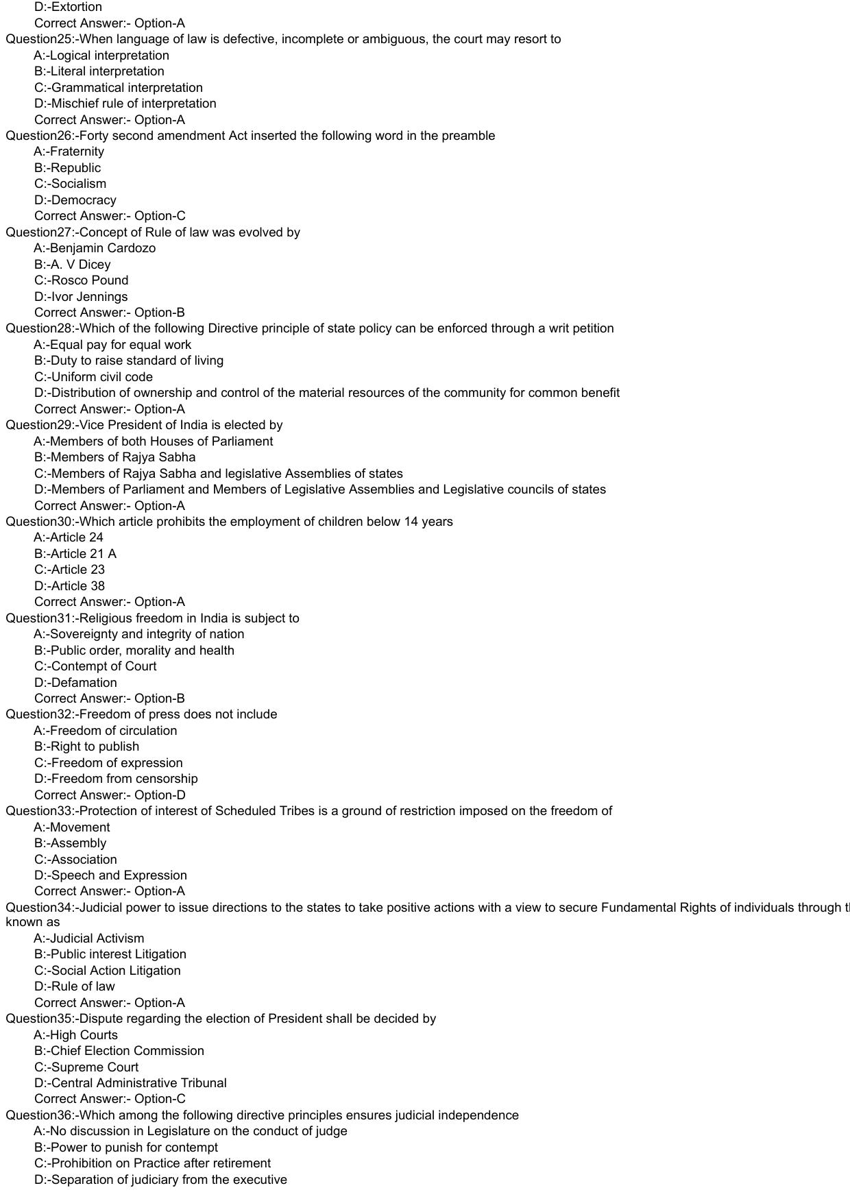 Kerala CEE LLM 2021 Question Paper With Answers - Page 3
