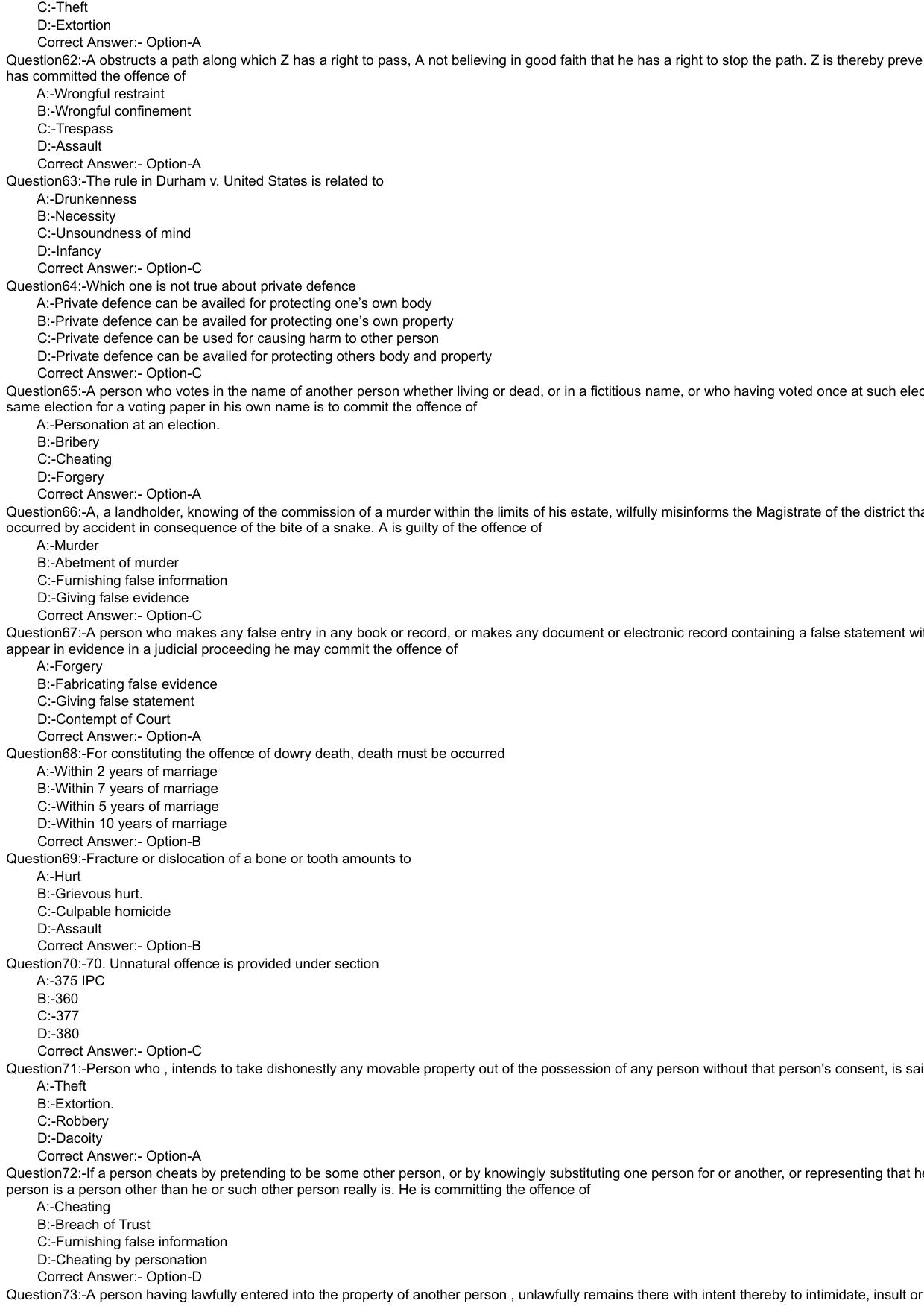 Kerala CEE LLM 2021 Question Paper With Answers - Page 6