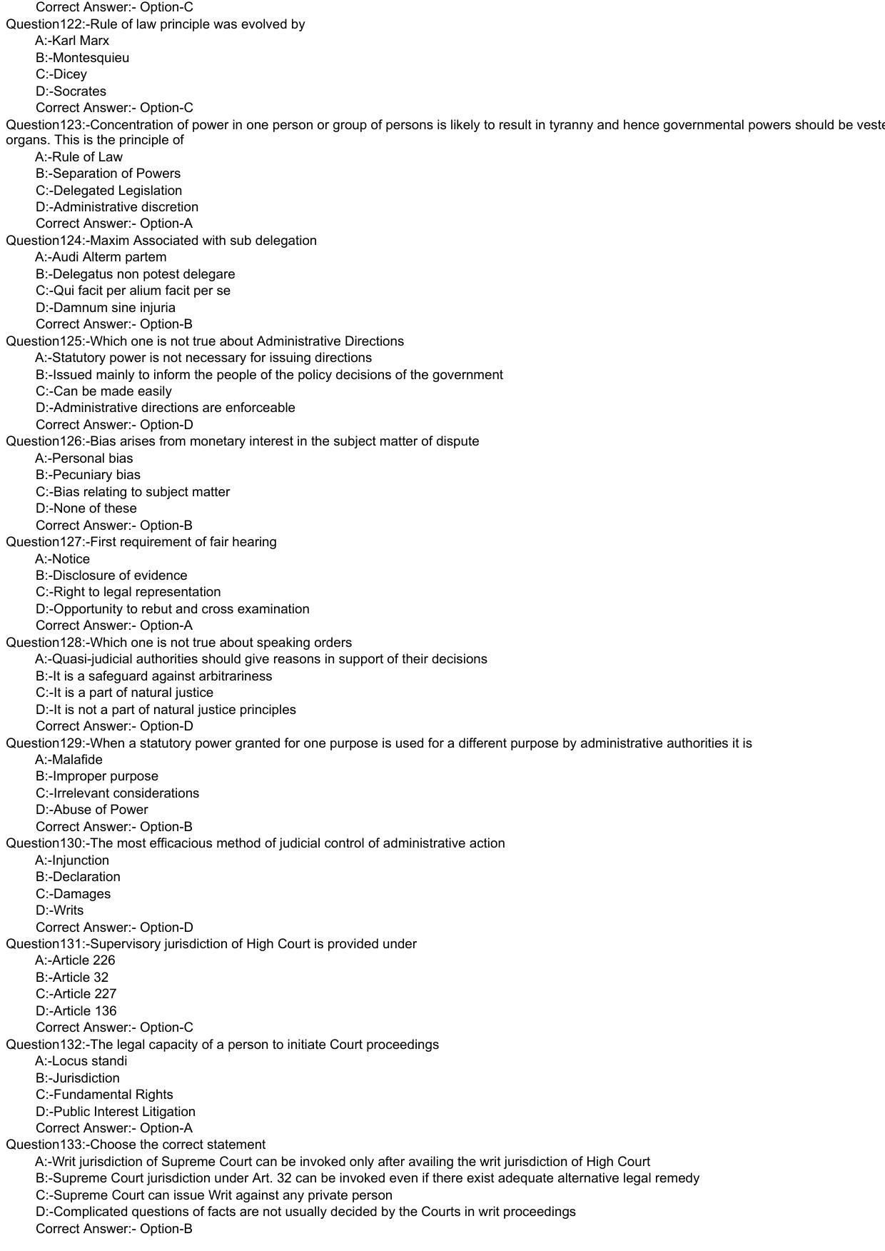 Kerala CEE LLM 2021 Question Paper With Answers - Page 11