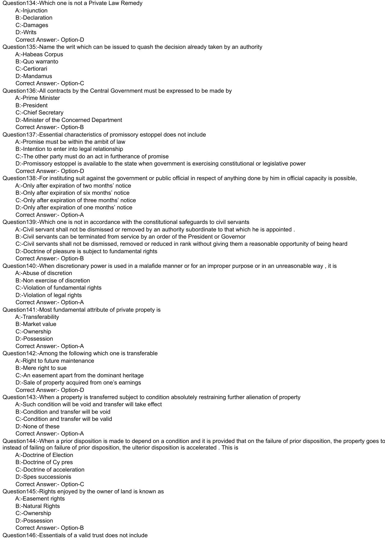 Kerala CEE LLM 2021 Question Paper With Answers - Page 12