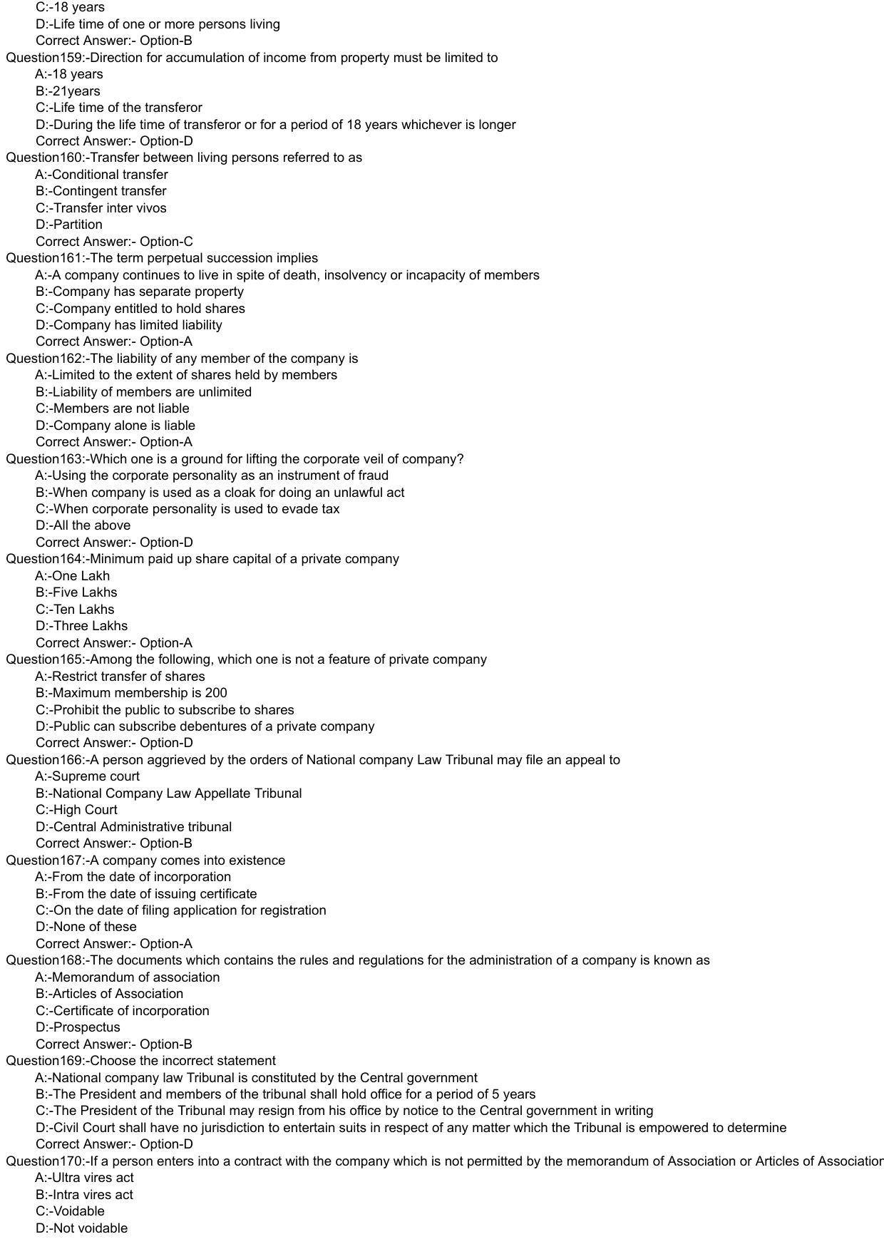 Kerala CEE LLM 2021 Question Paper With Answers - Page 14