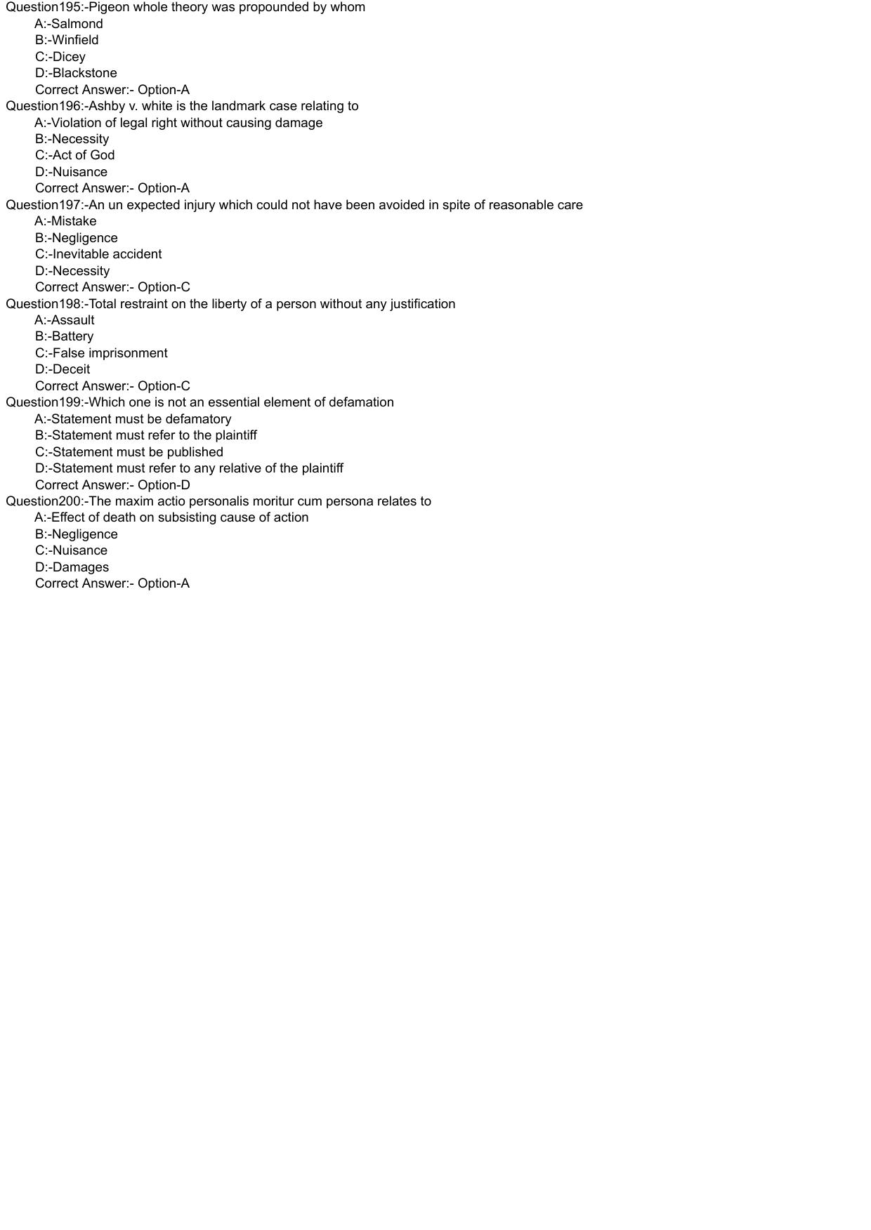 Kerala CEE LLM 2021 Question Paper With Answers - Page 17