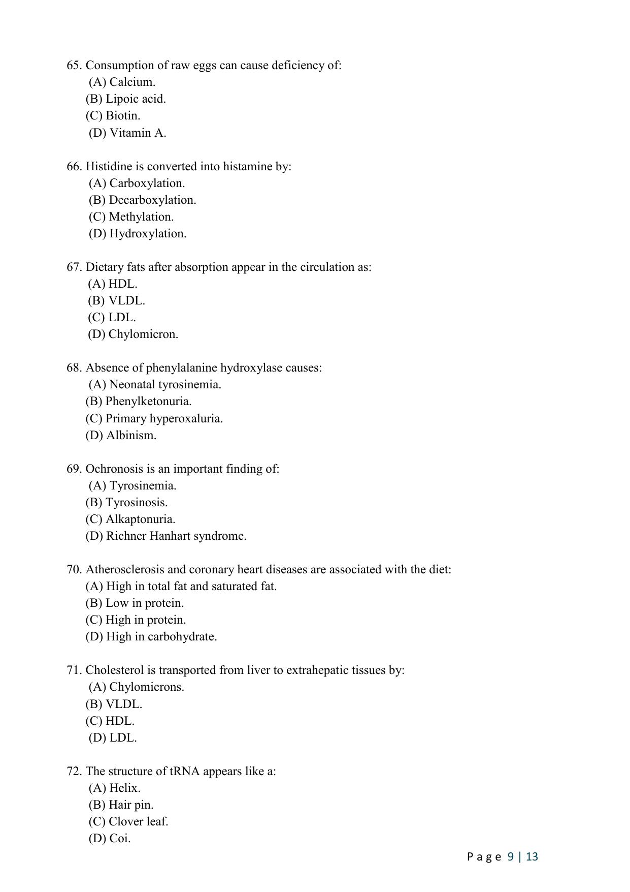 WB JEMAS (PG) M.Sc MB 2024 Question Paper - Page 11