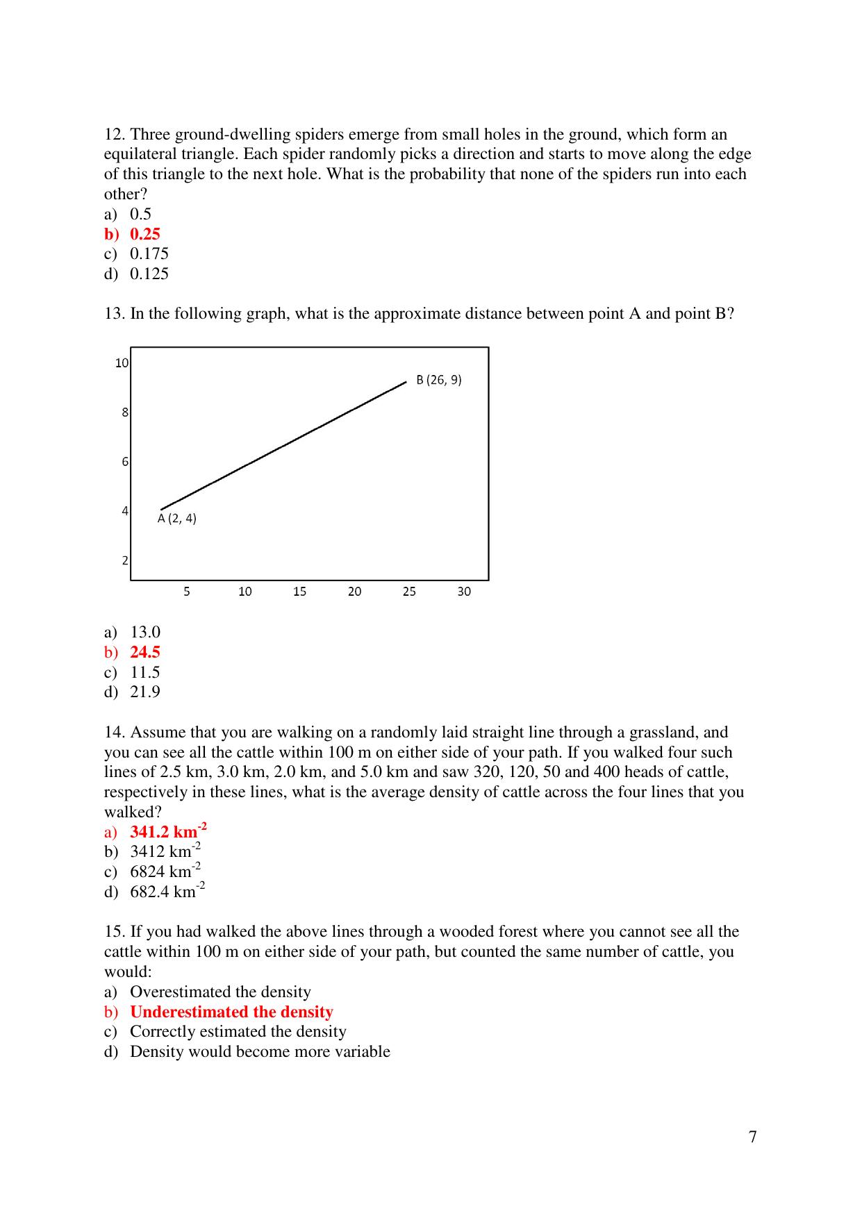 JGEEBILS Wildlife Biology & Conservation Question Paper 2018 - Page 7