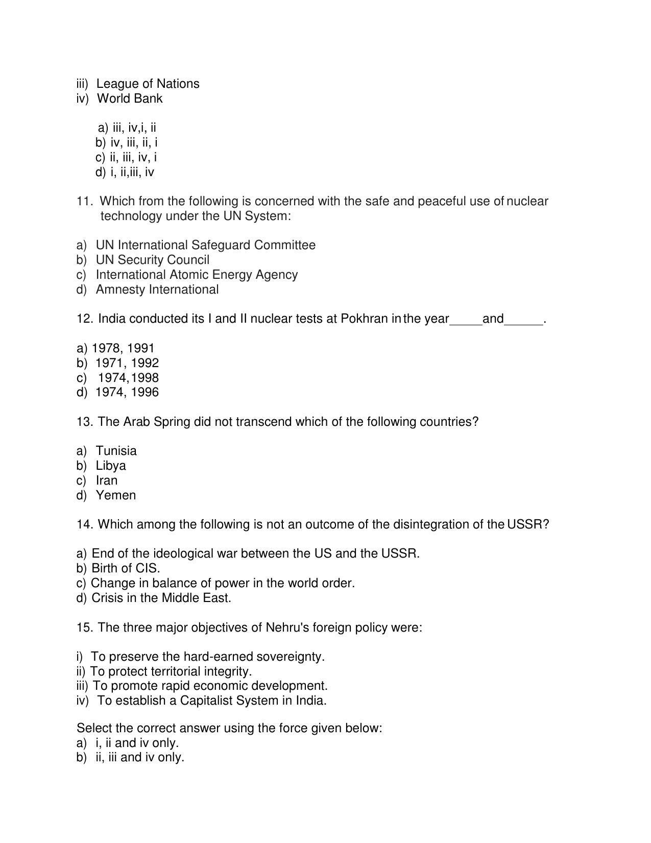 CBSE Class 12th Political Science Sample Question Paper 2021-22 - Page 3