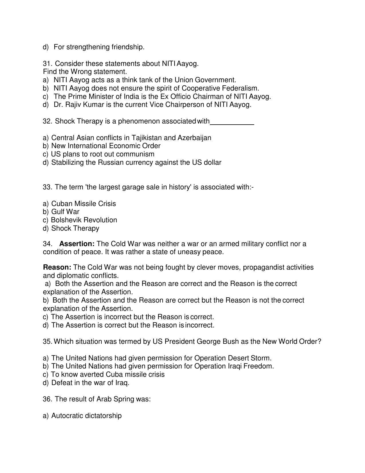 CBSE Class 12th Political Science Sample Question Paper 2021-22 - Page 7
