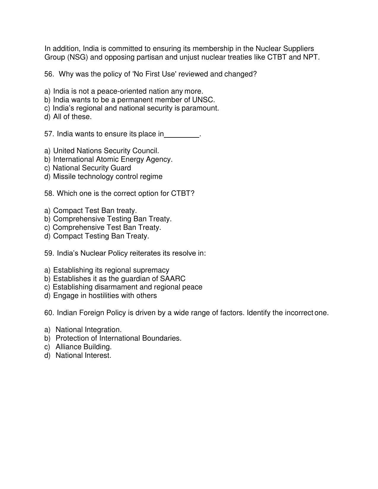 CBSE Class 12th Political Science Sample Question Paper 2021-22 - Page 14