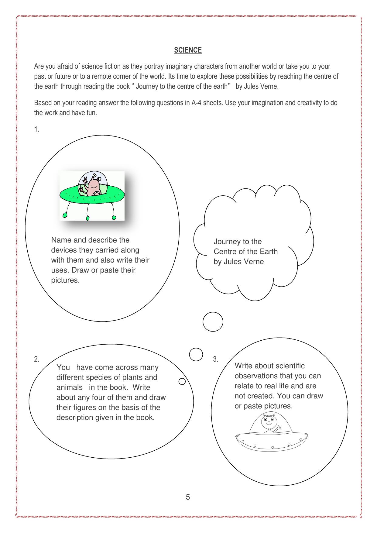 CBSE Worksheets for Class 6 Science Assignment 17 - Page 1