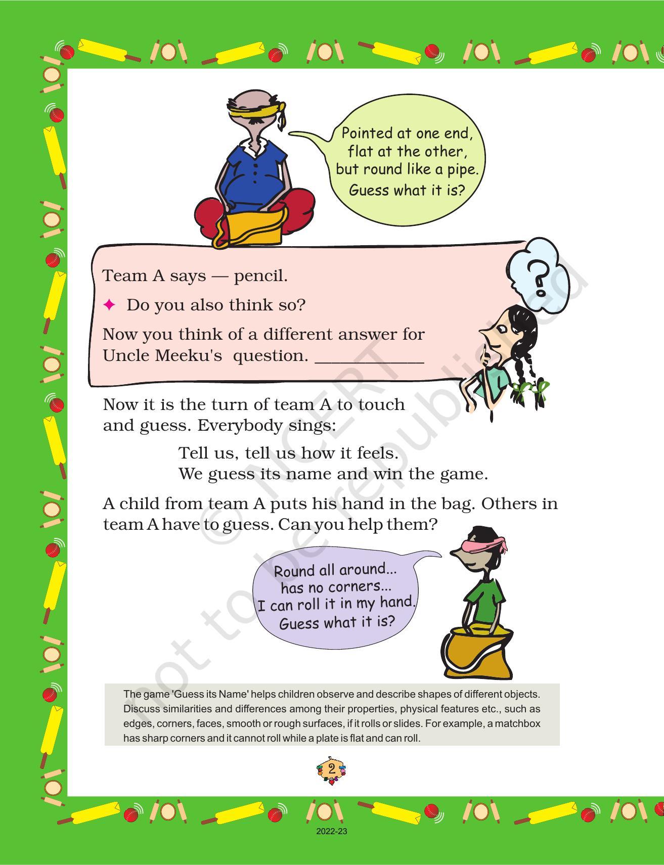 NCERT Book for Class 2 Maths Chapter 1-What is Long, What is Round? - Page 2