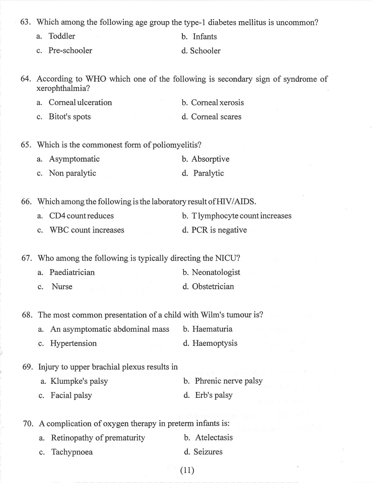 HP M.Sc. Nursing 2021 Question Paper Answer Key - Page 8