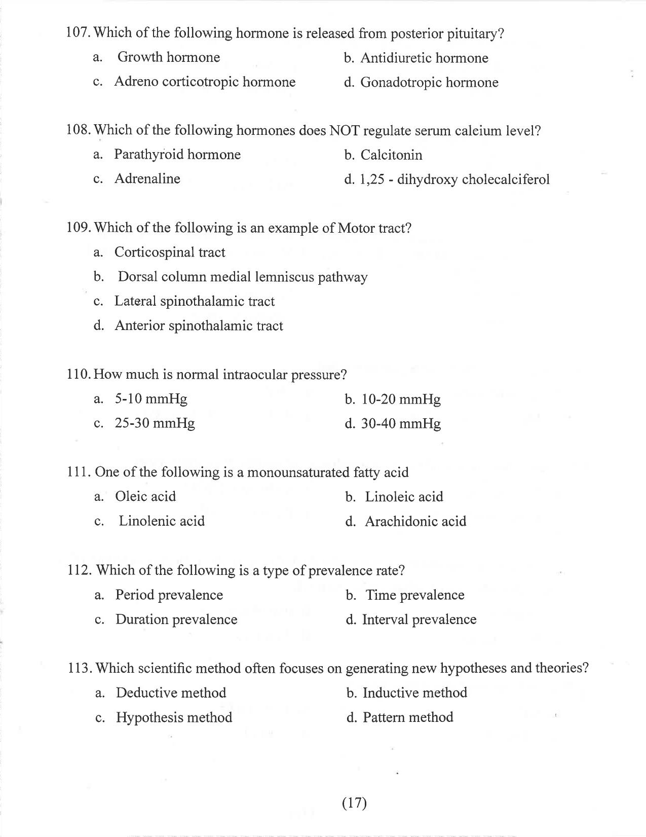 HP M.Sc. Nursing 2021 Question Paper Answer Key - Page 14