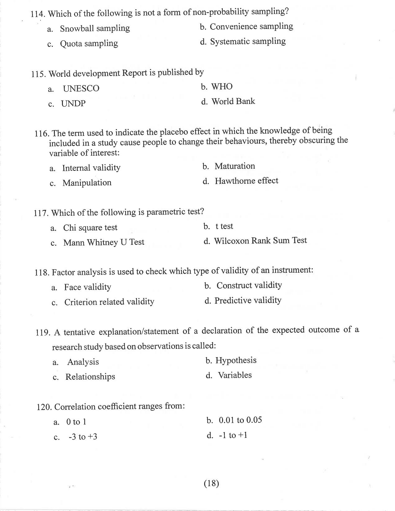 HP M.Sc. Nursing 2021 Question Paper Answer Key - Page 15