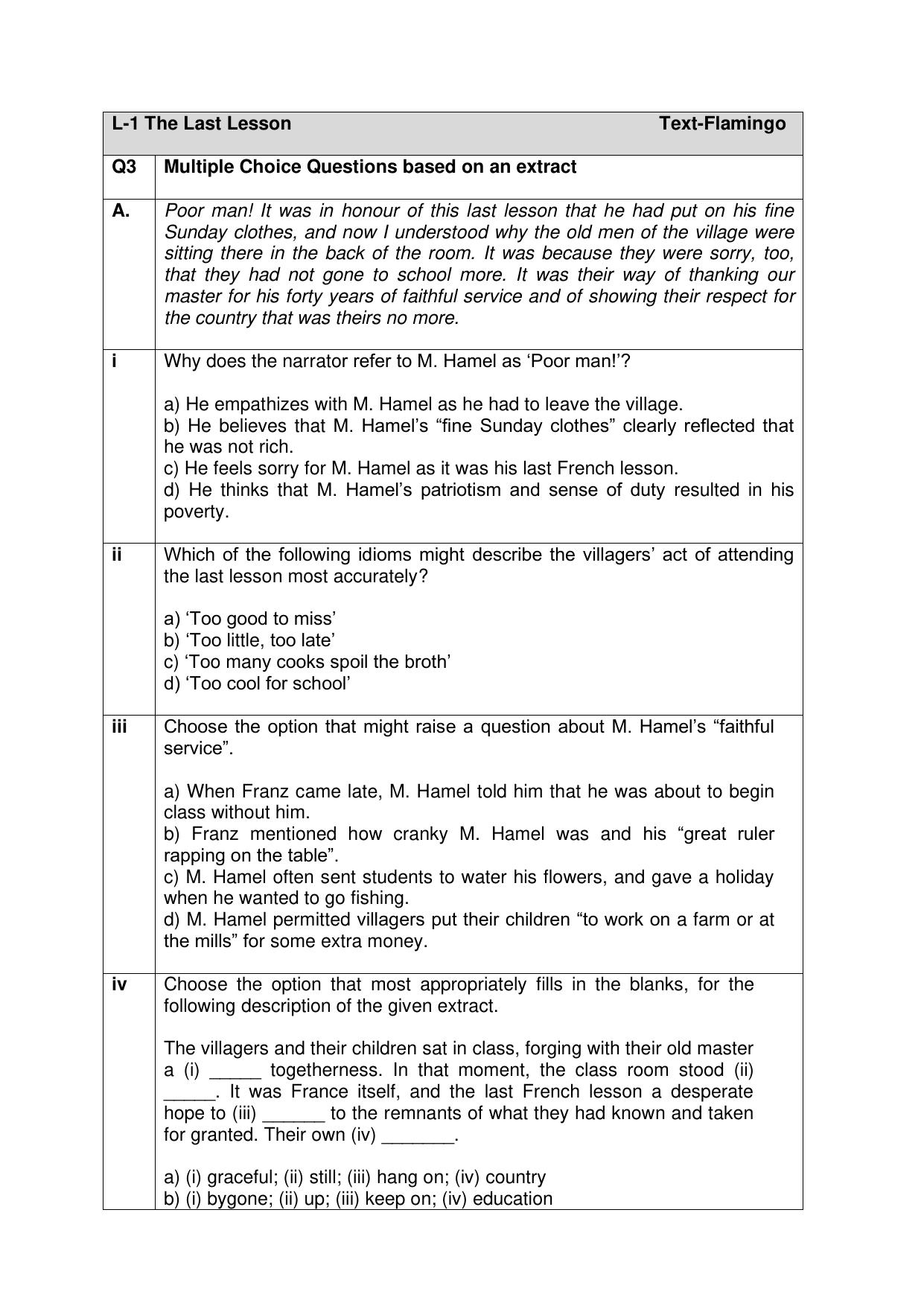 CBSE Class XII English Core Question Bank - Page 3
