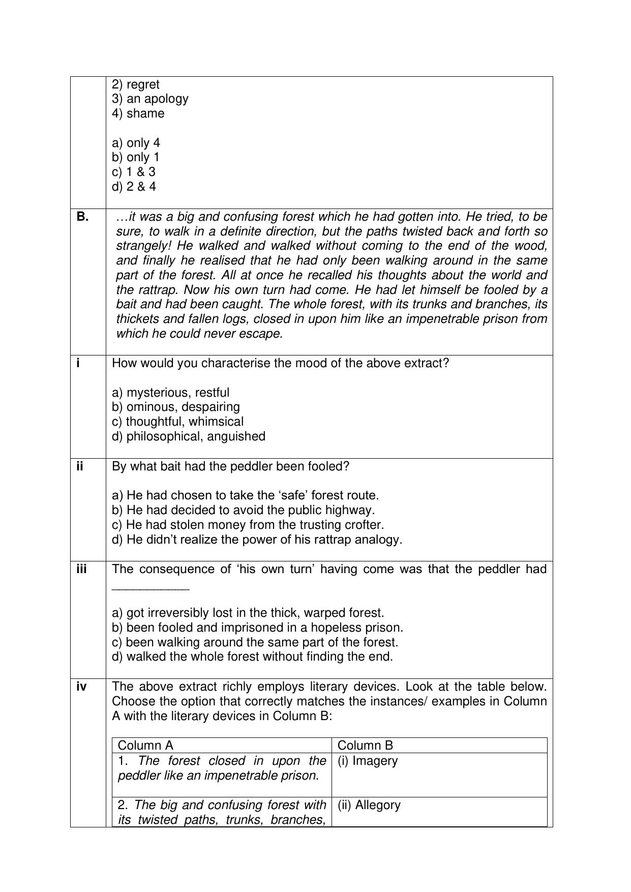 CBSE Class XII English Core Question Bank - Page 17
