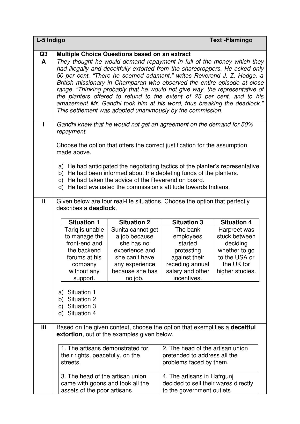 CBSE Class XII English Core Question Bank - Page 21