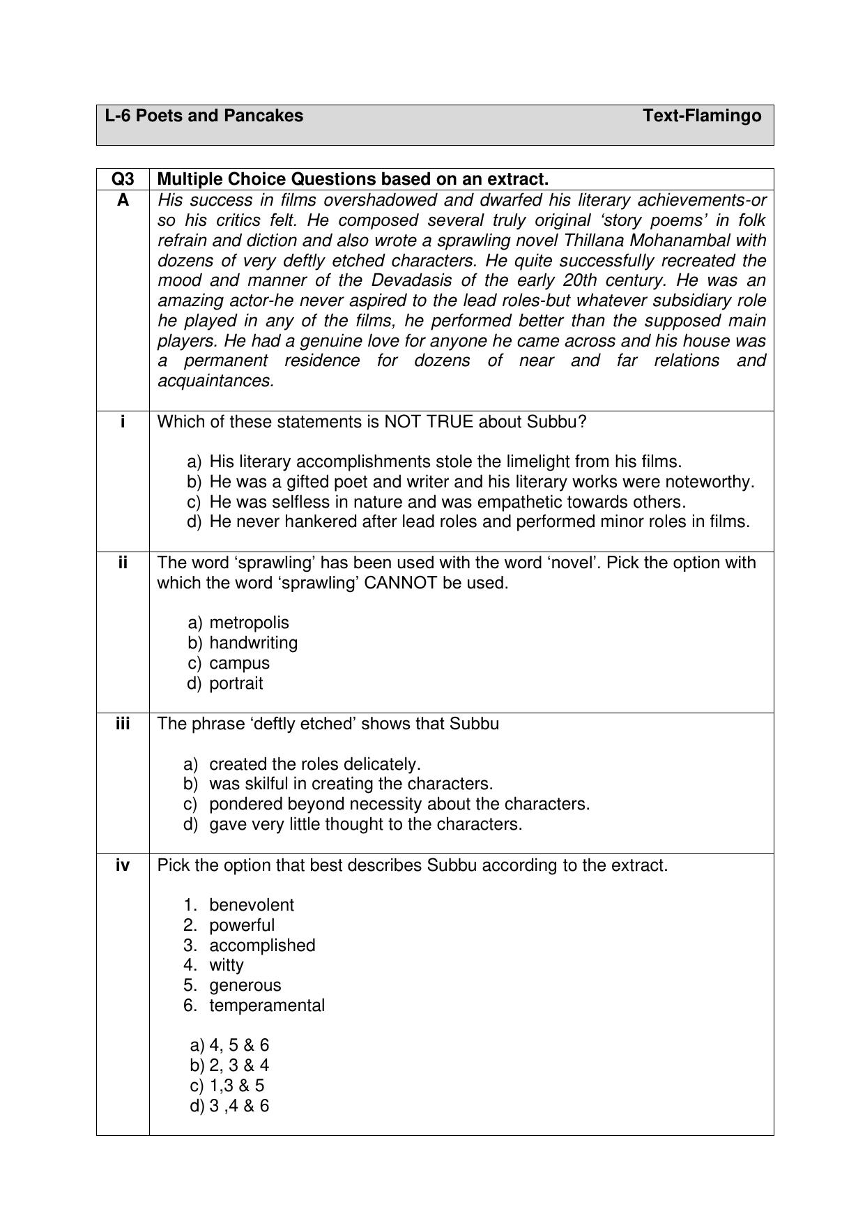 CBSE Class XII English Core Question Bank - Page 25