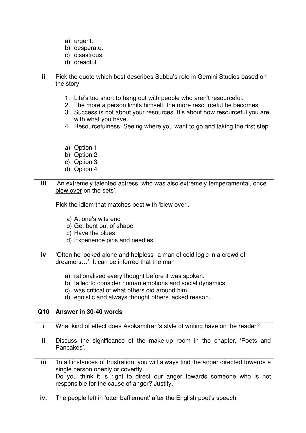 CBSE Class XII English Core Question Bank - Page 27
