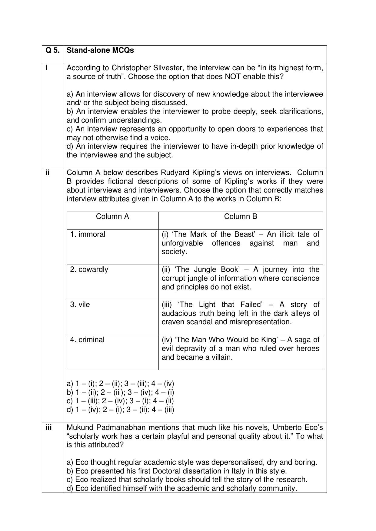 CBSE Class XII English Core Question Bank - Page 31