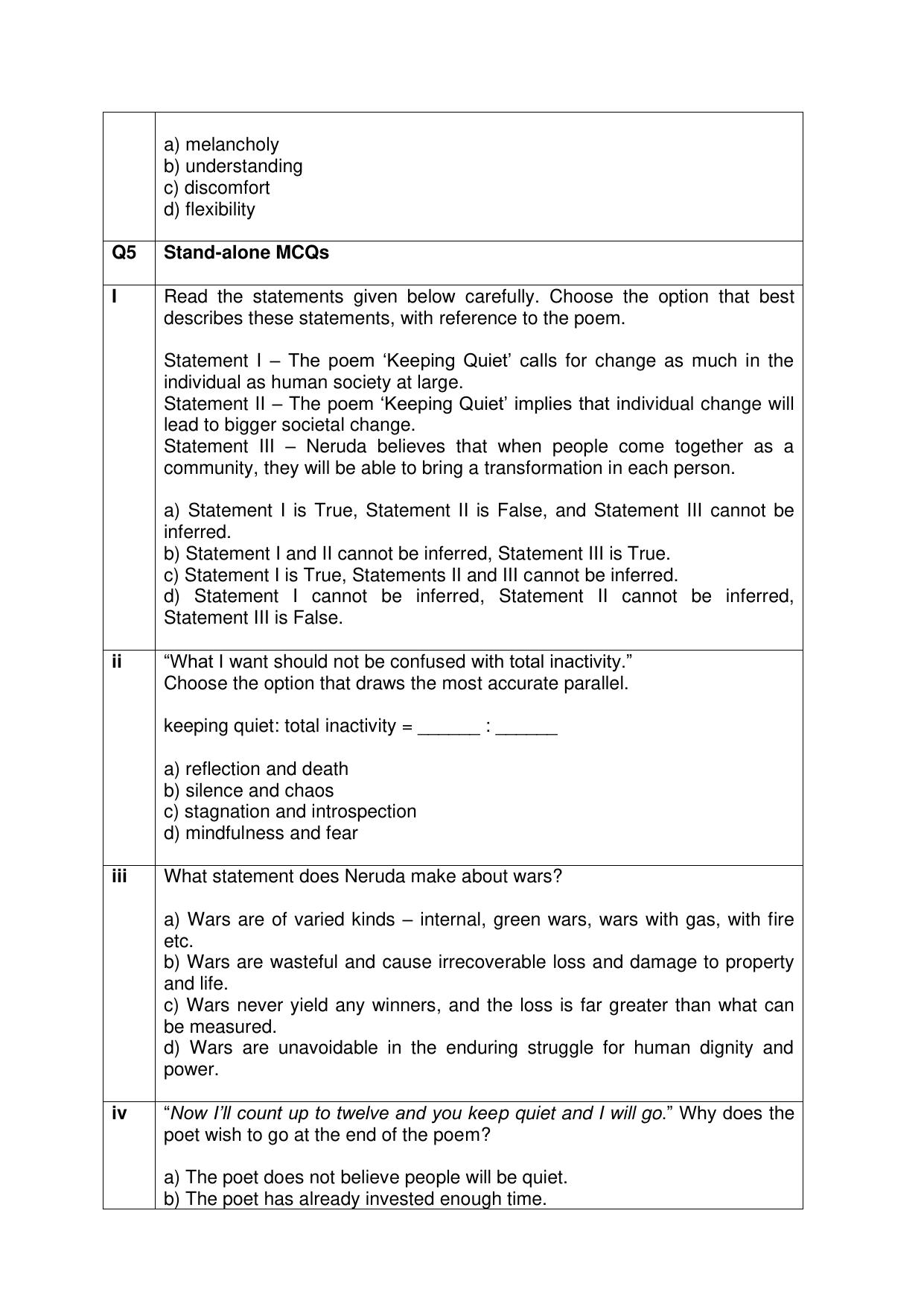 CBSE Class XII English Core Question Bank - Page 50