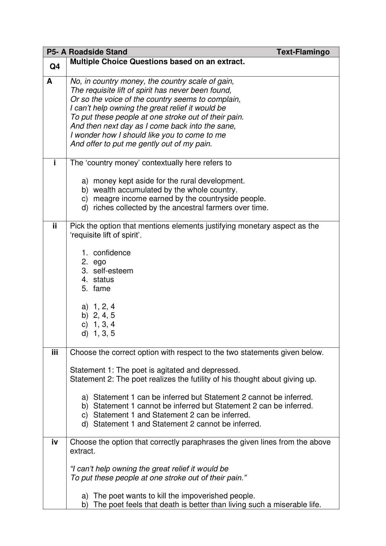CBSE Class XII English Core Question Bank - Page 56