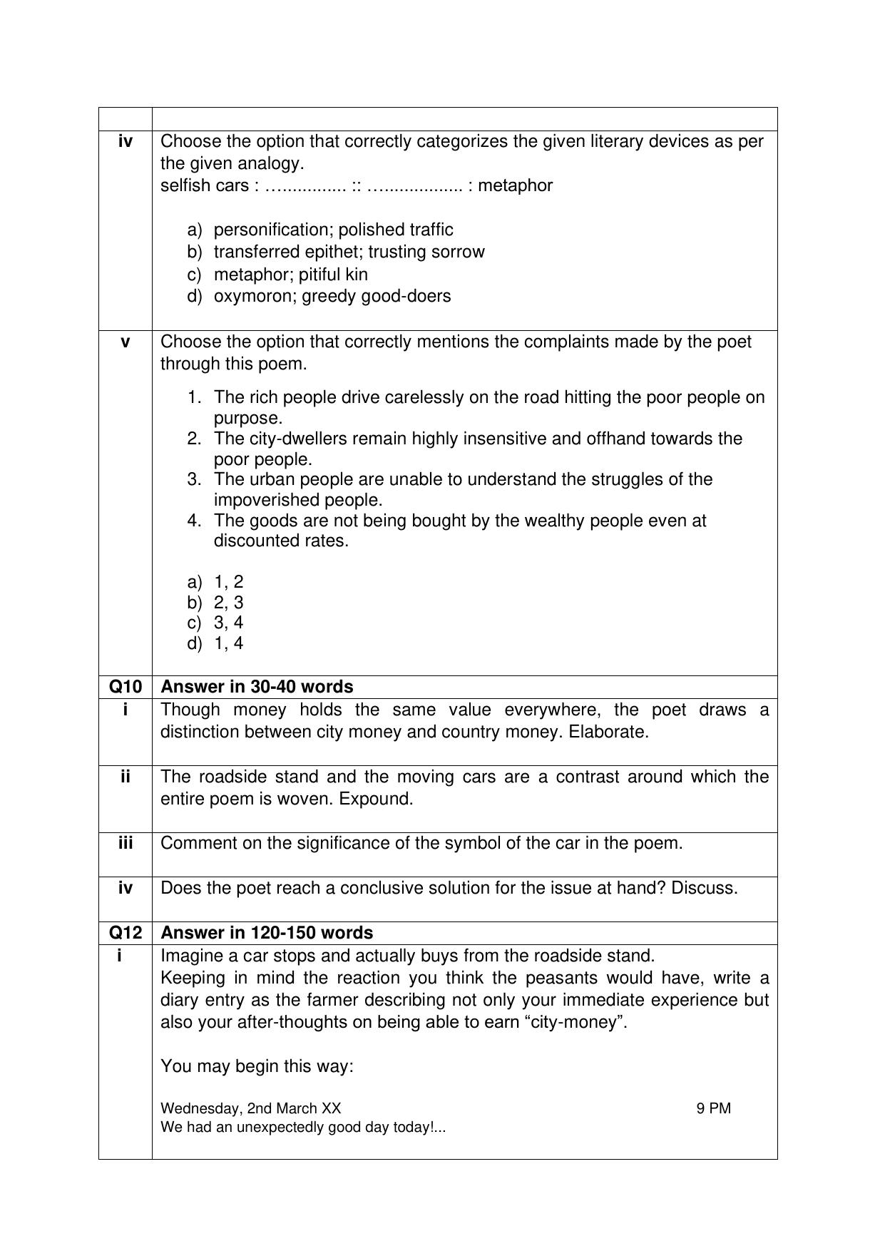 CBSE Class XII English Core Question Bank - Page 59